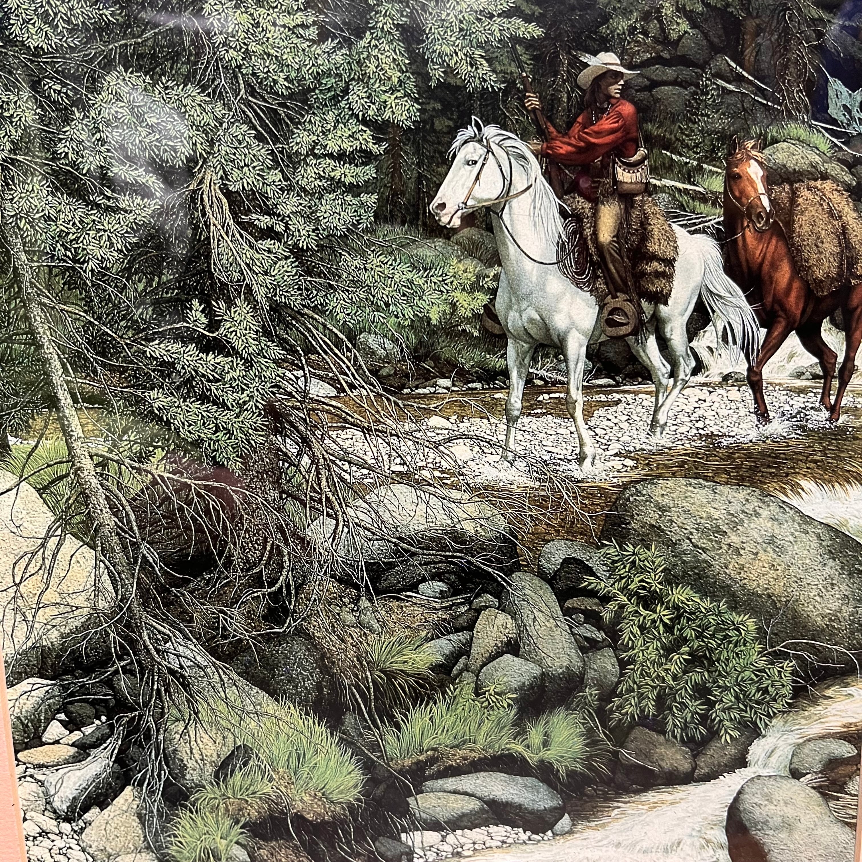 Bev Doolittle "Forest has Eyes" Print on Paper Wall Decor ; 27"x 21"