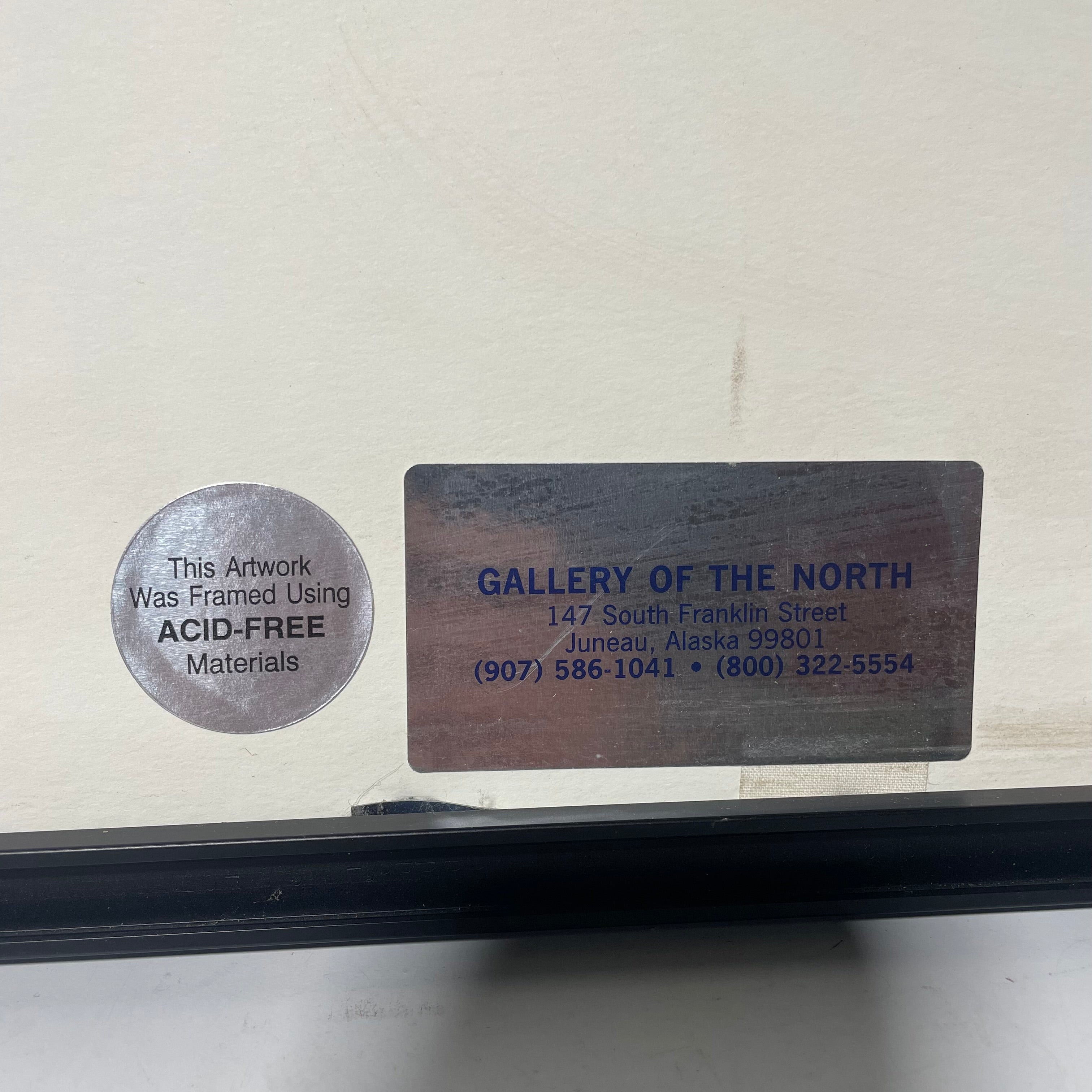 Jon Van Zyle Signed "Better To See You With My Dear, 1986" Wolf Print In A Black Frame 28" x 18"