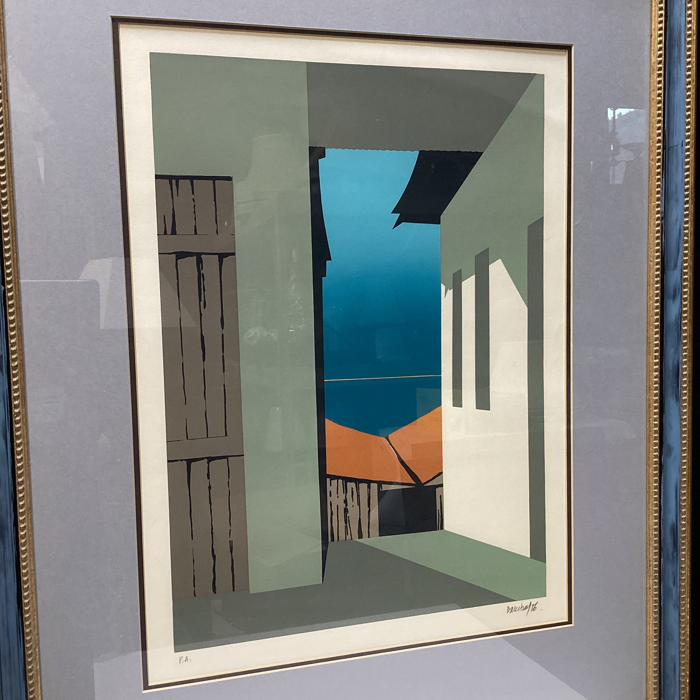 Artist Signed/Dated P.A. (Artists Proof) Architectural Print 24" x 30"