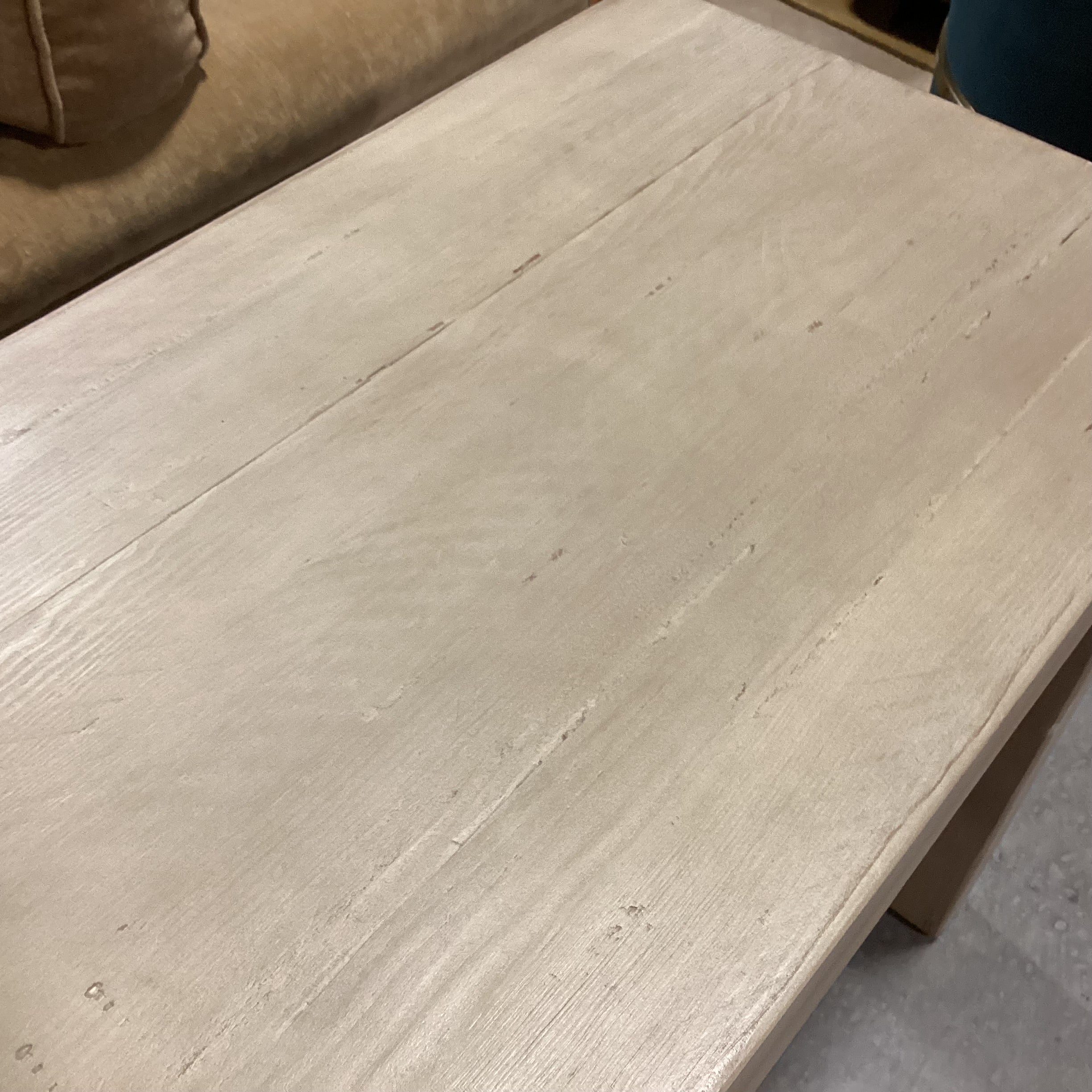 Pottery Barn Pismo Kiln Dried Solid Wood with Seadrift Finish 2 Drawer Console 80"x 20"x 31"