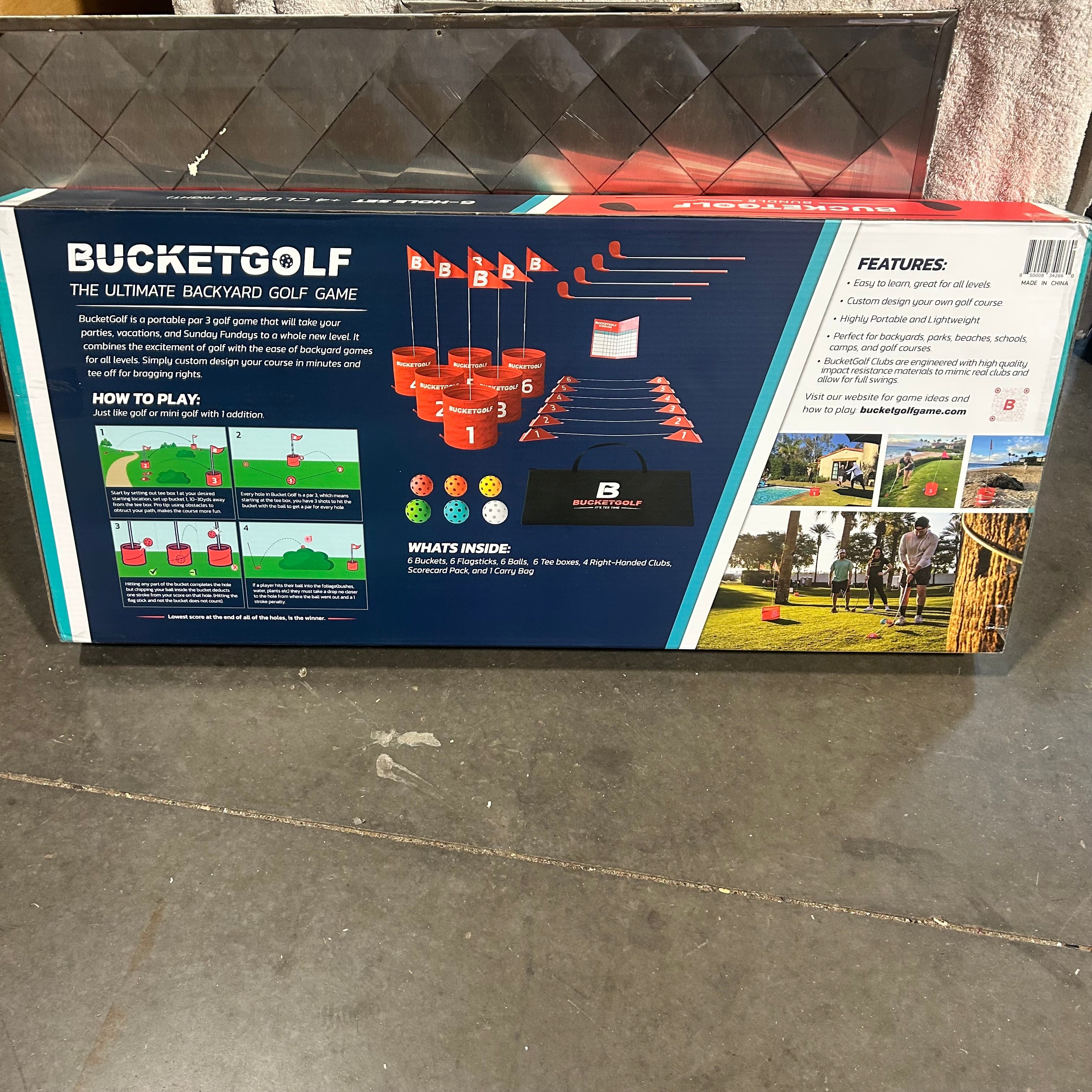 Bucket Golf Bundle  38"x 17"x 4"