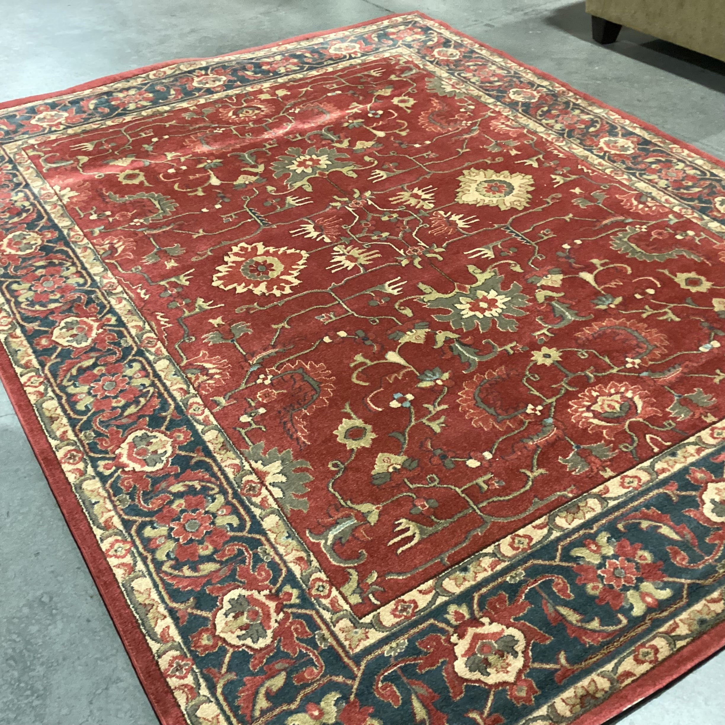 Safavieh Mahal Red Navy Poly Rug 8'x 10"