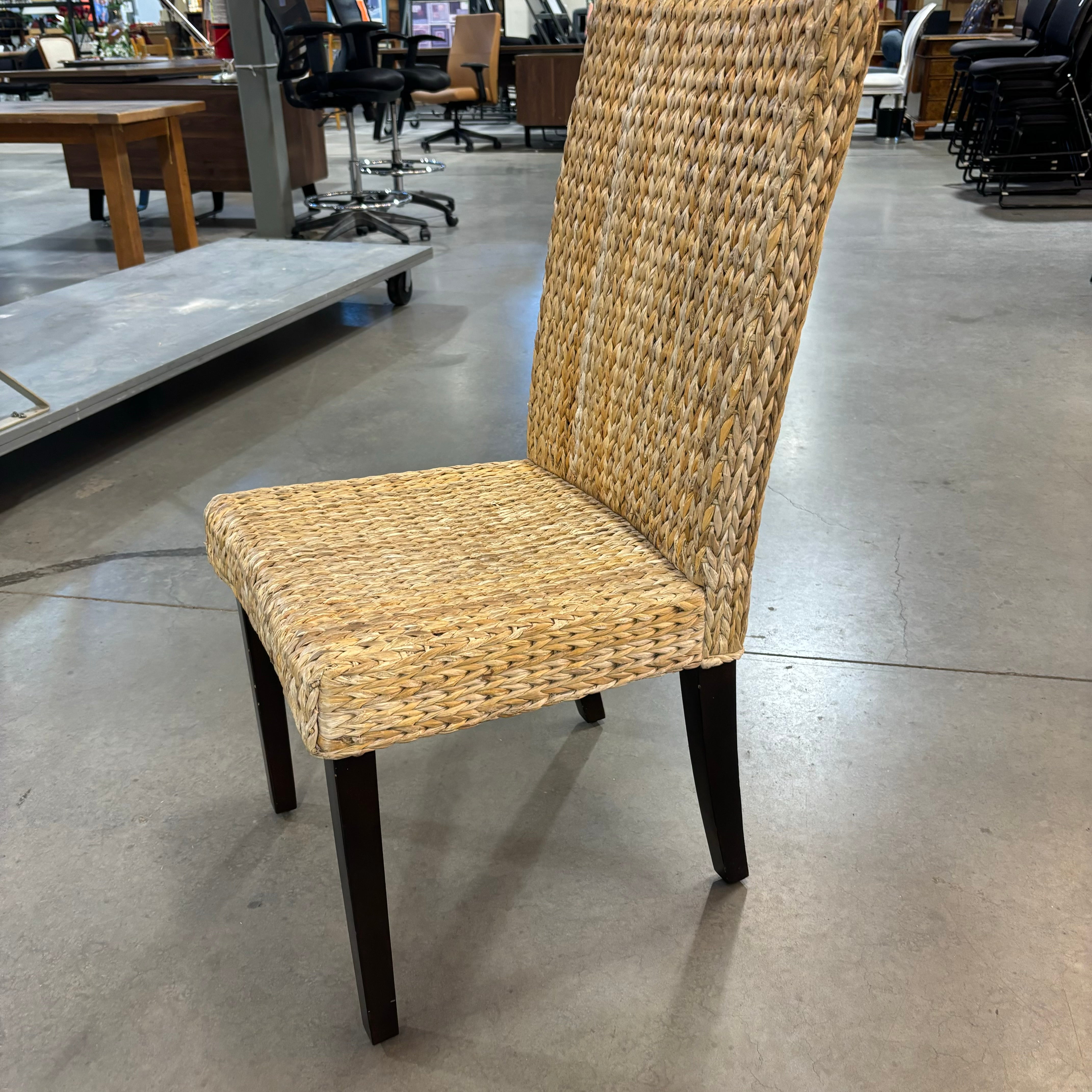 Pottery Barn Seagrass Highback Dining Chair 19"x 22"x 40"