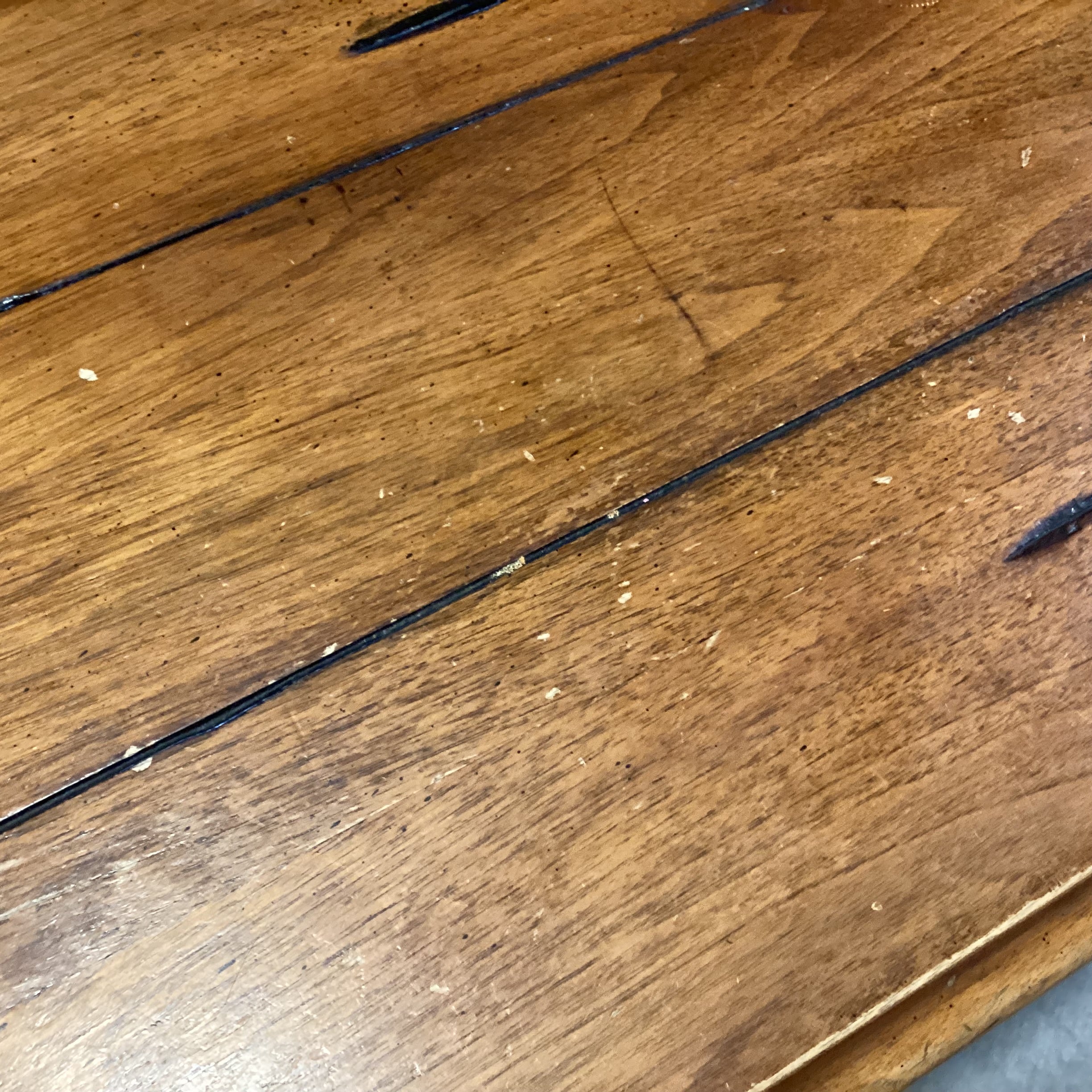 Distressed Finish Carved Wood Coffee Table 50"x 34"x 19"