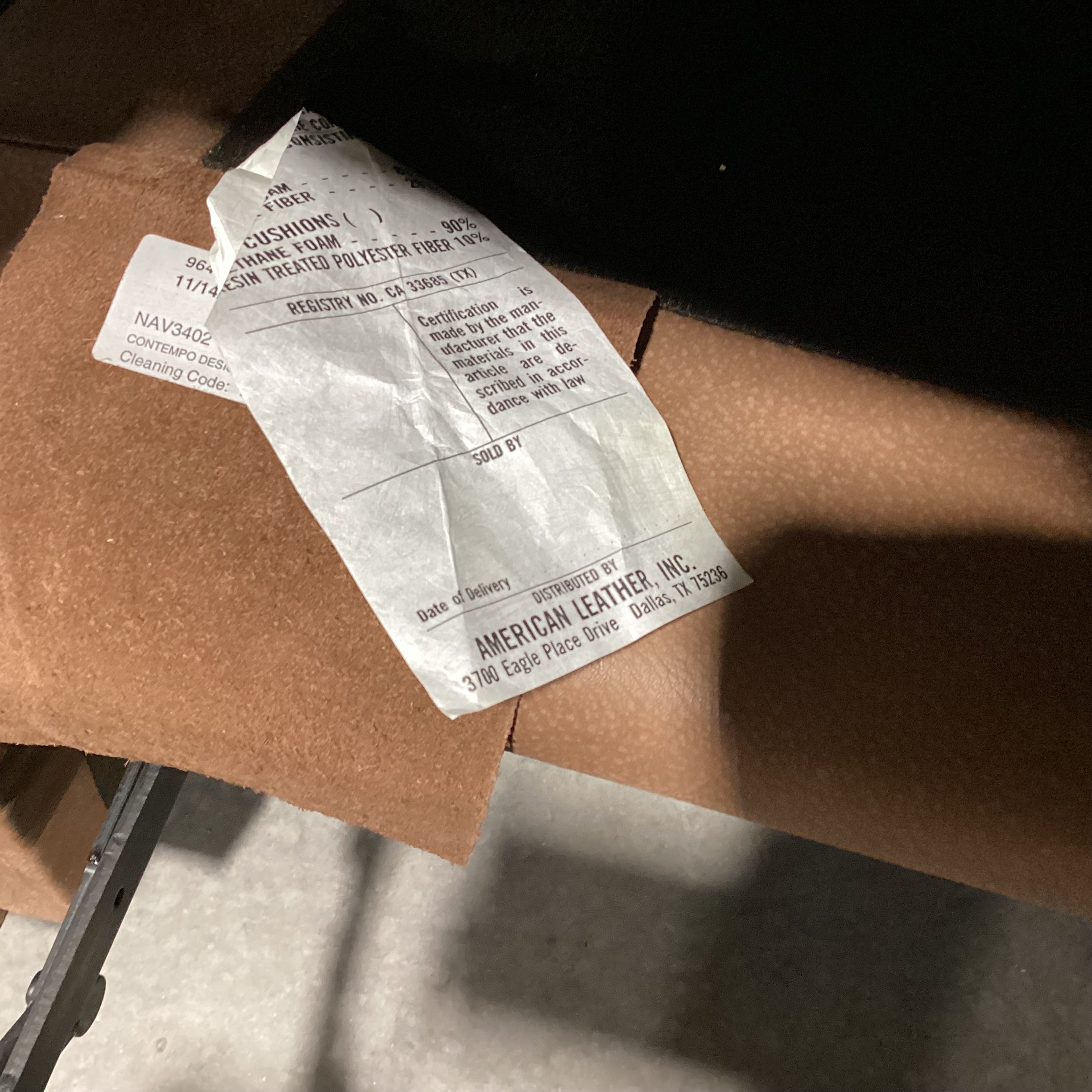 American Leather Furniture Tan Butter Like Leather Oversized Swivel Recliner Chair 40"x 38"x 31"