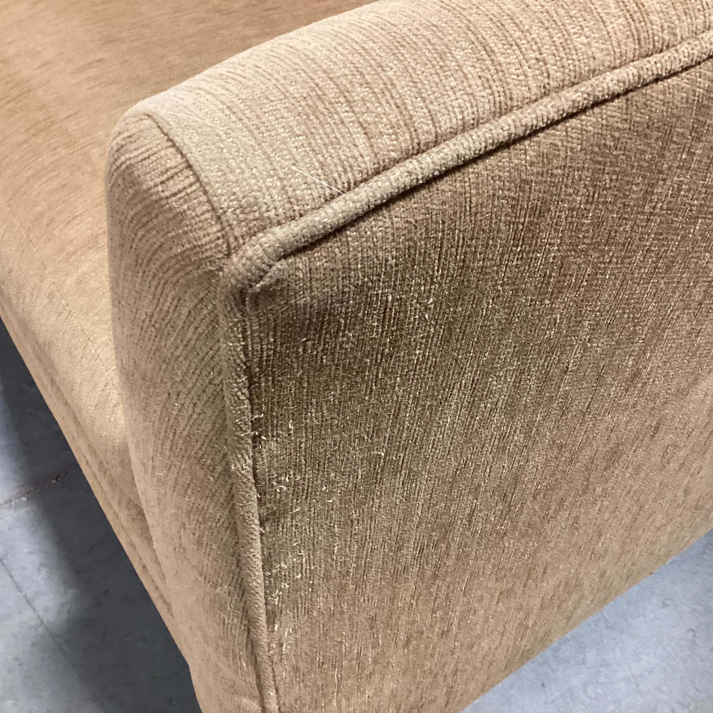 Golden Tan Woven High Arm Oversized Chair 39"x 38"x 32"