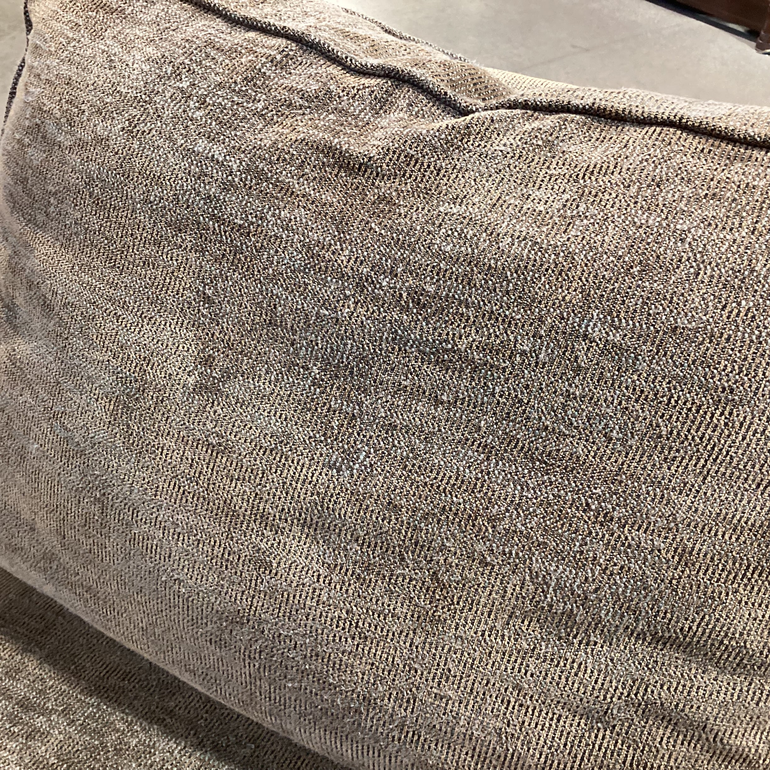 Rowe Furniture Taupe Grey Brown Woven Down Mix Slipper Chair 28"x 42"x 32"