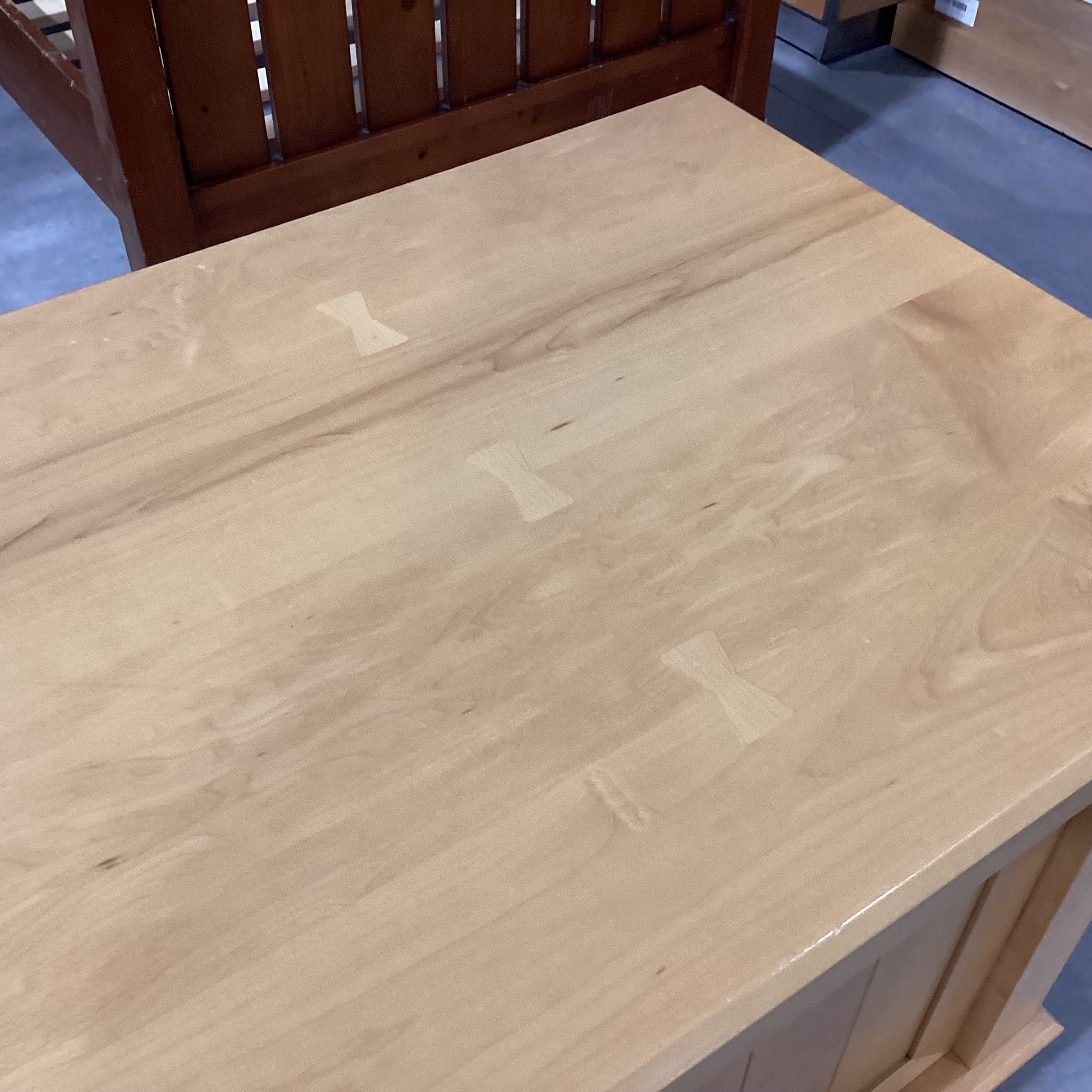 Modern Cabinet Shop Glenwood Springs Hand Crafted Solid Wood Plank & Bowtie Detail 5 Drawer Console Credenza 78"x 23.5"x 30"