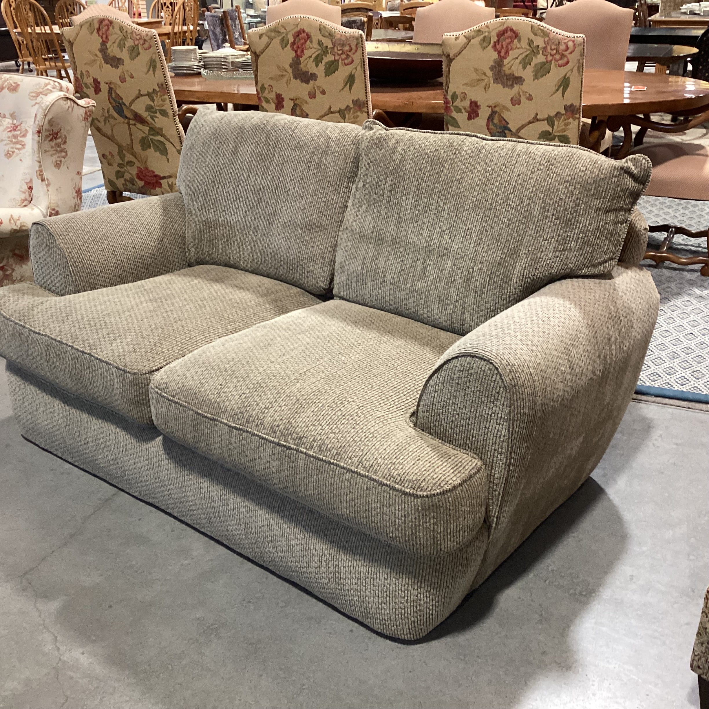 Sage Texture Woven Loveseat Sofa 68"x 44"x 30"