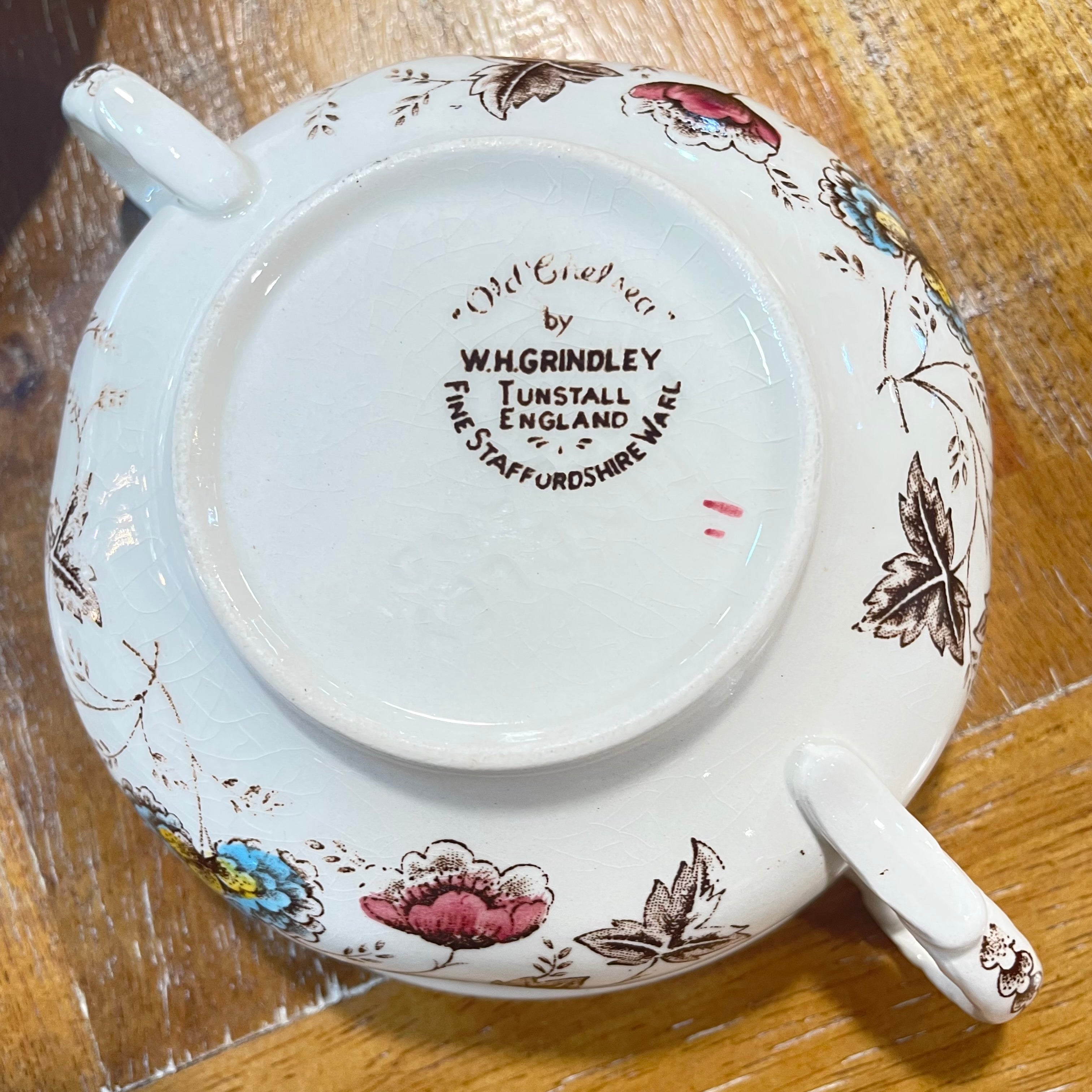 Set of 31 Pieces Antique WH Grindley Old Chelsea Ironstone Dinnerware Set
