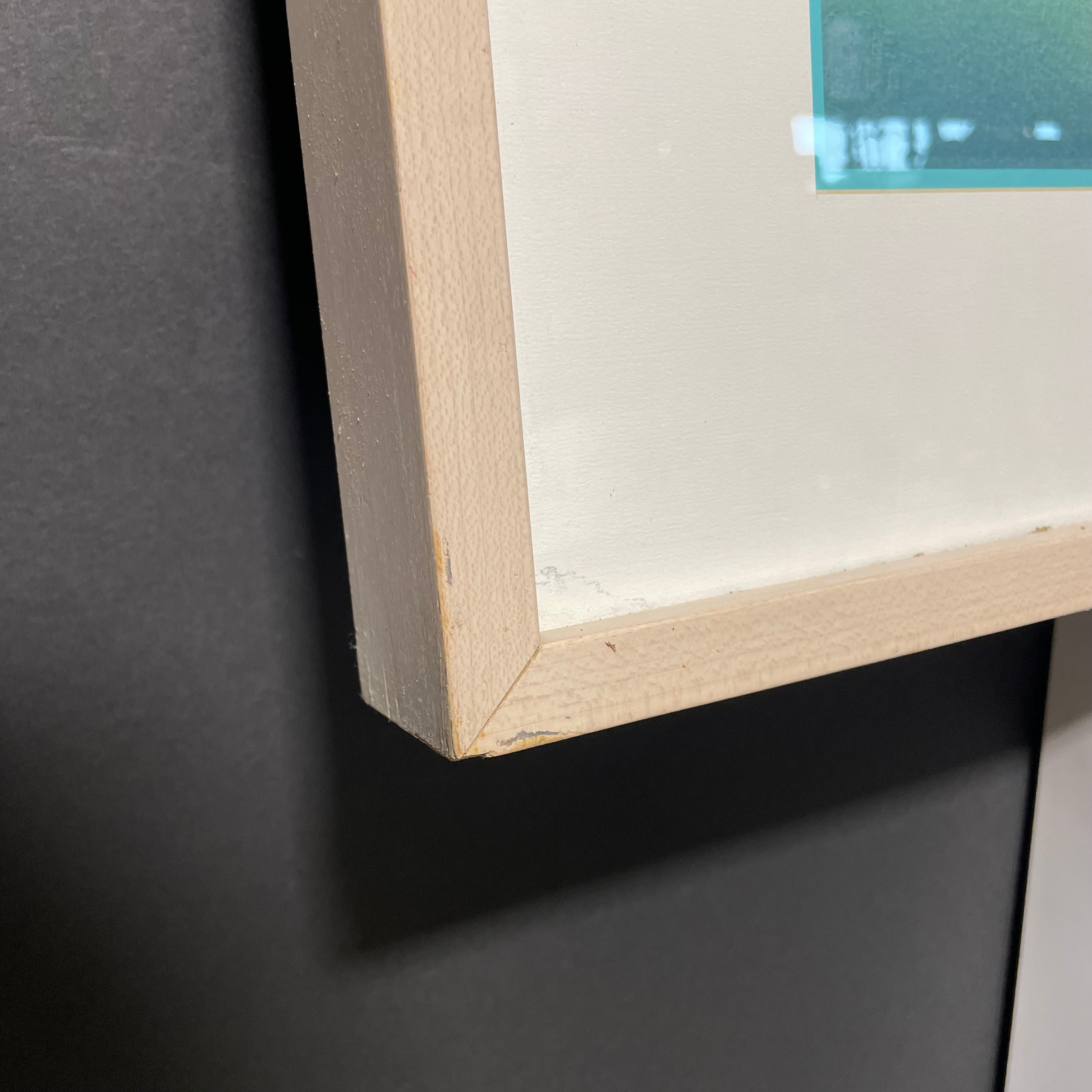 Ian Tremewen "Spinnaker Sky" Print In Light Wood Frame 37" x 30"