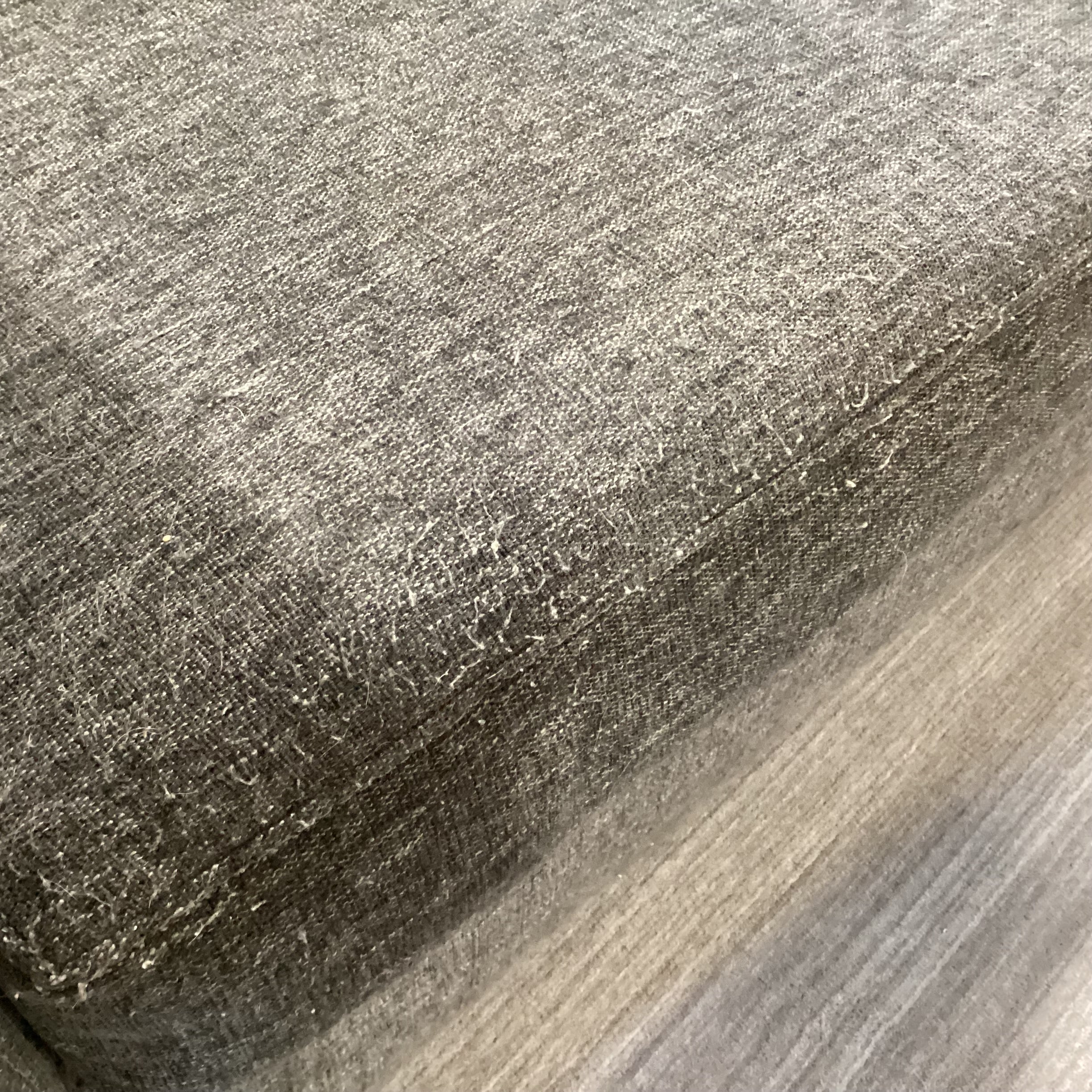 Heather Grey Woven Track Arm Oversized Chair 45"x 41"x 30"