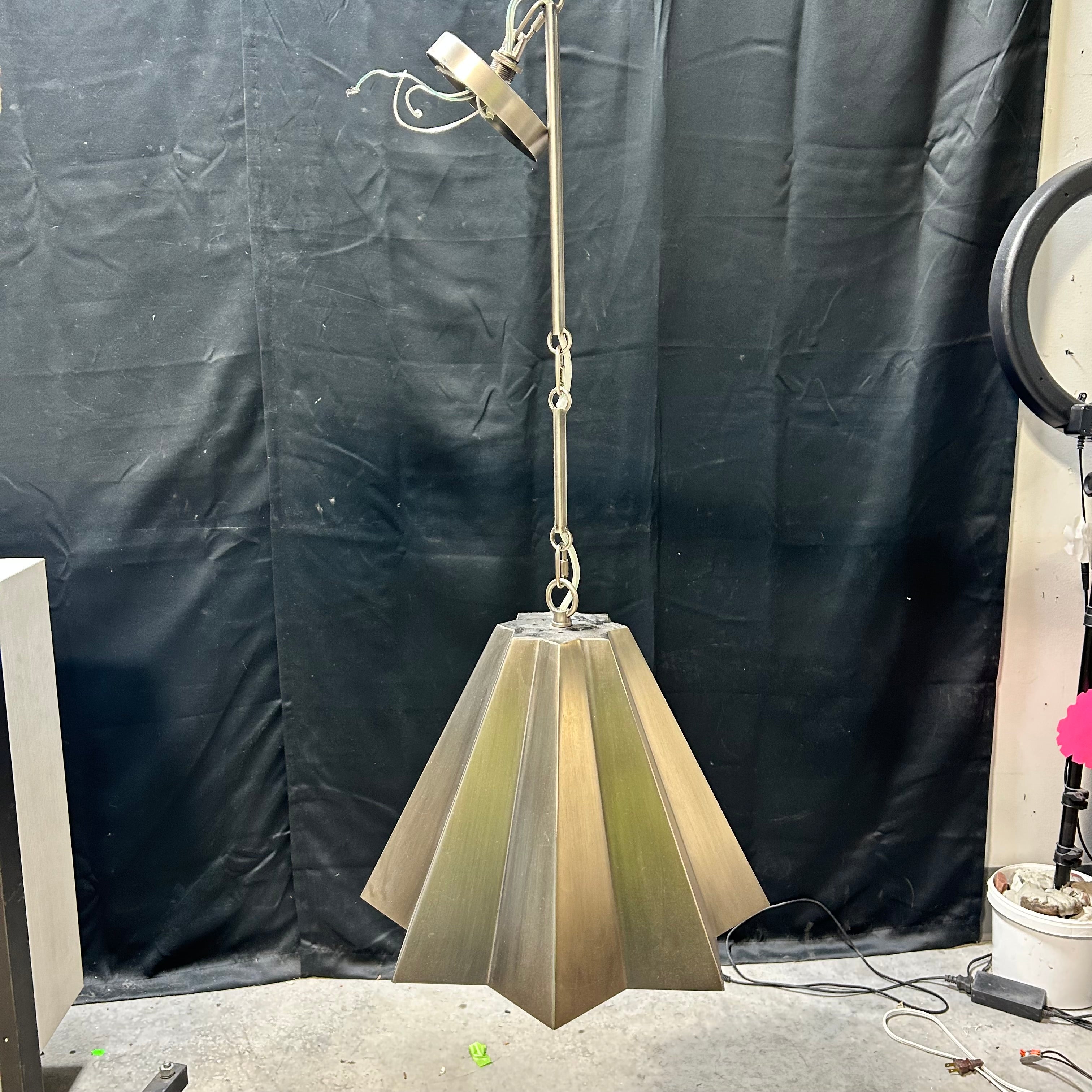 Gabby Stainless Steel Flower Pendant Light 16"x 36"