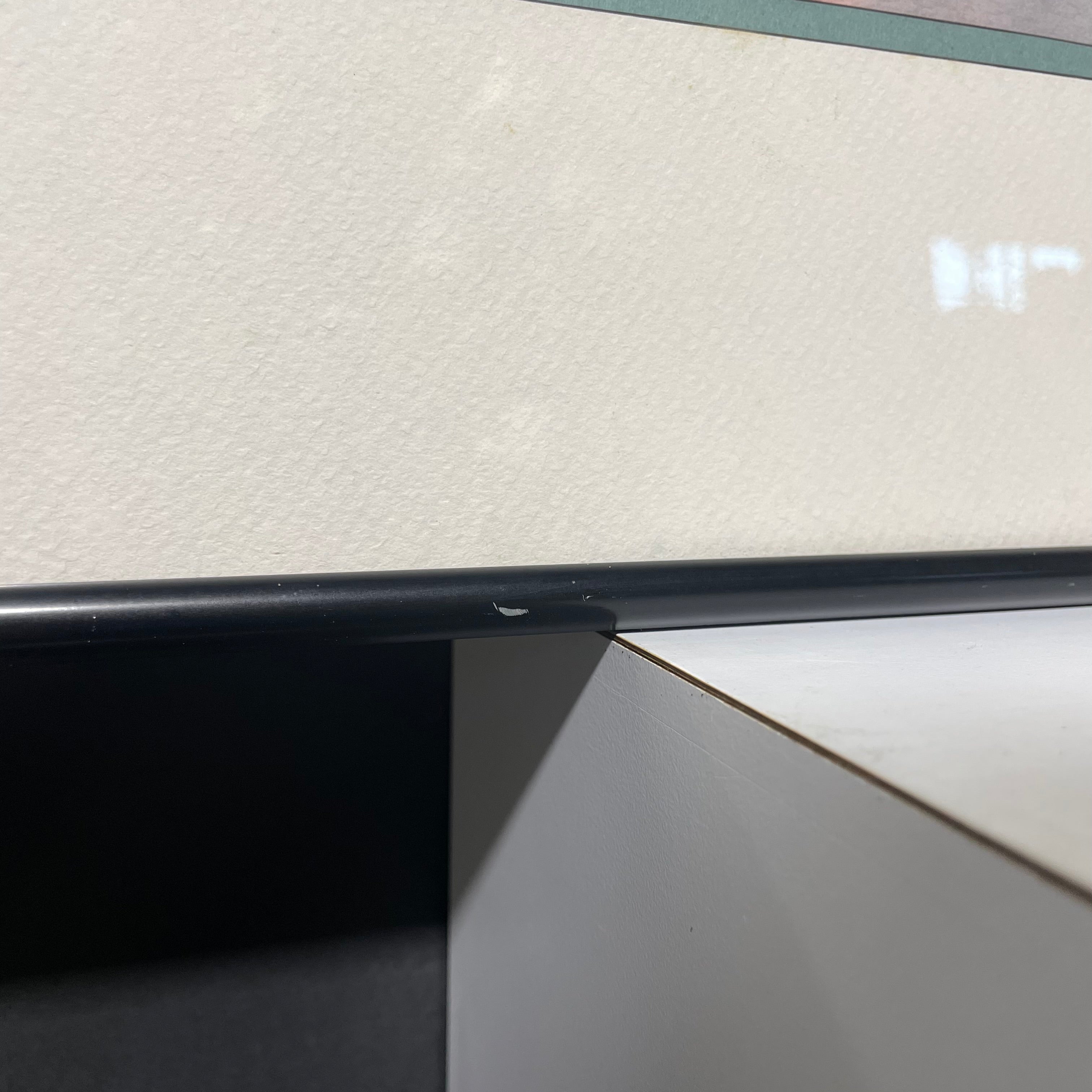 Sam English Signed/Dated "That Meeting" Print In Black Frame 37" x 29"