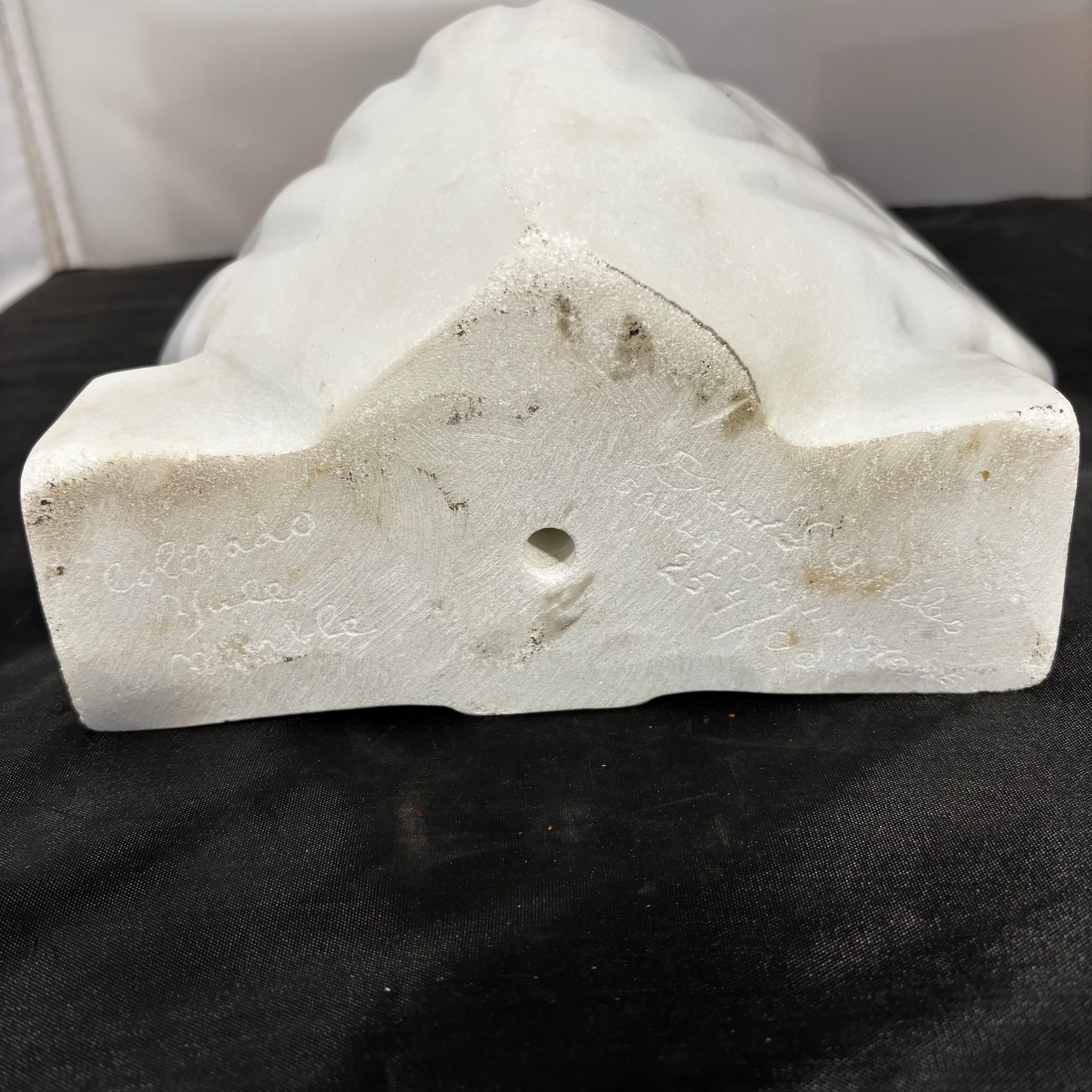 Yule Marble Quarry Carved Marble Art 13"x 5"x 13"