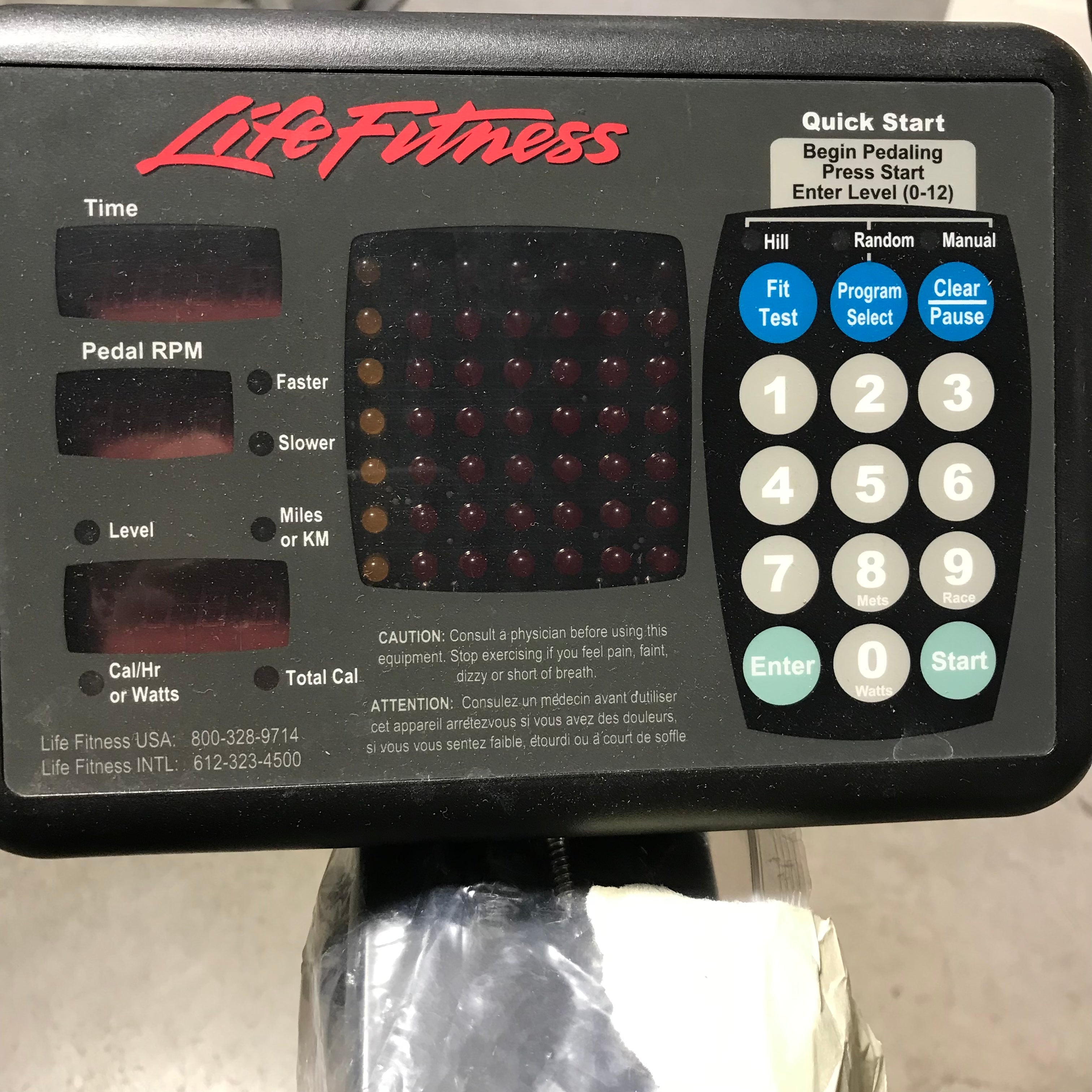 LifeFitness Life Cycle C3 Upright Exercise Bike