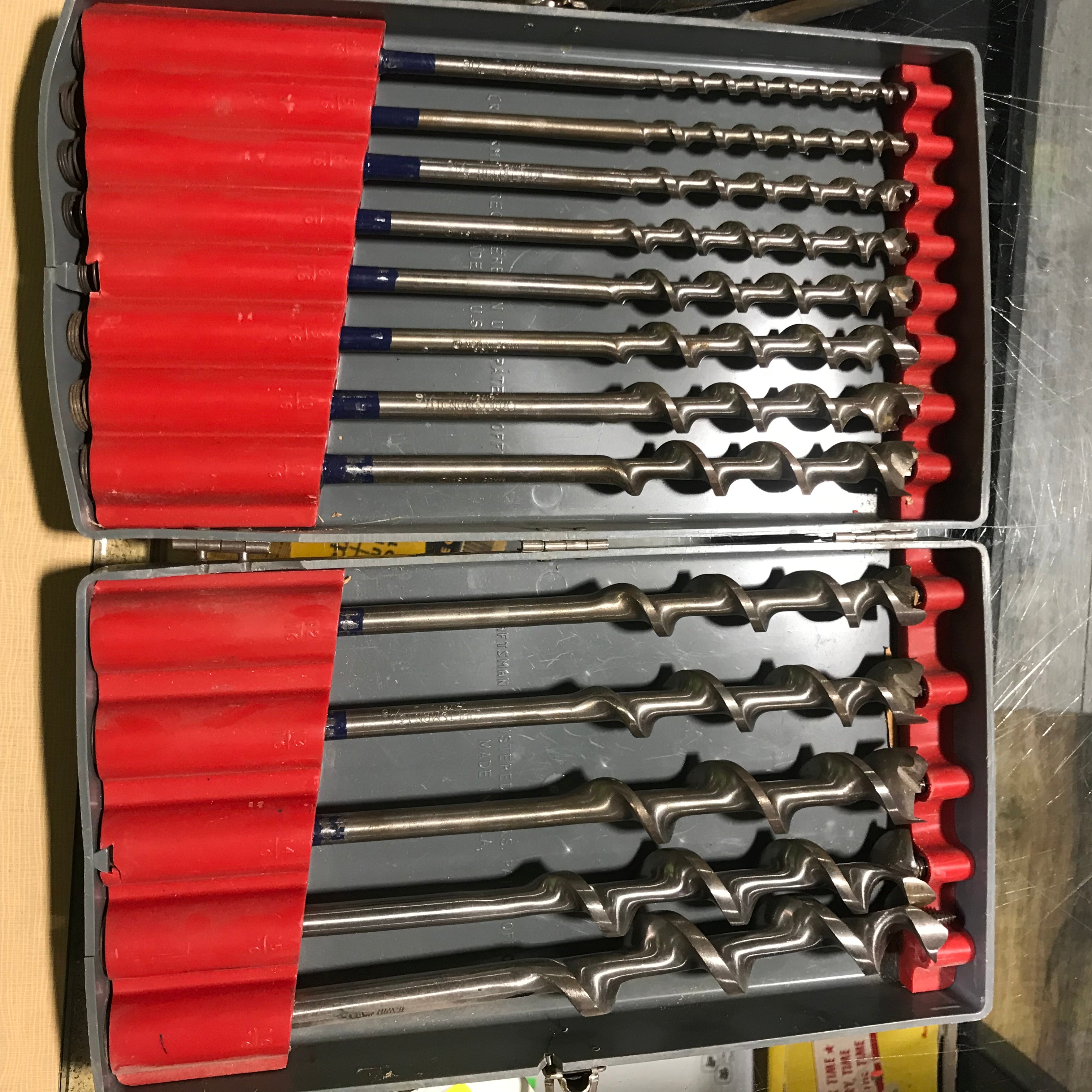 Vintage Craftsman 13-Piece Auger Bit Set