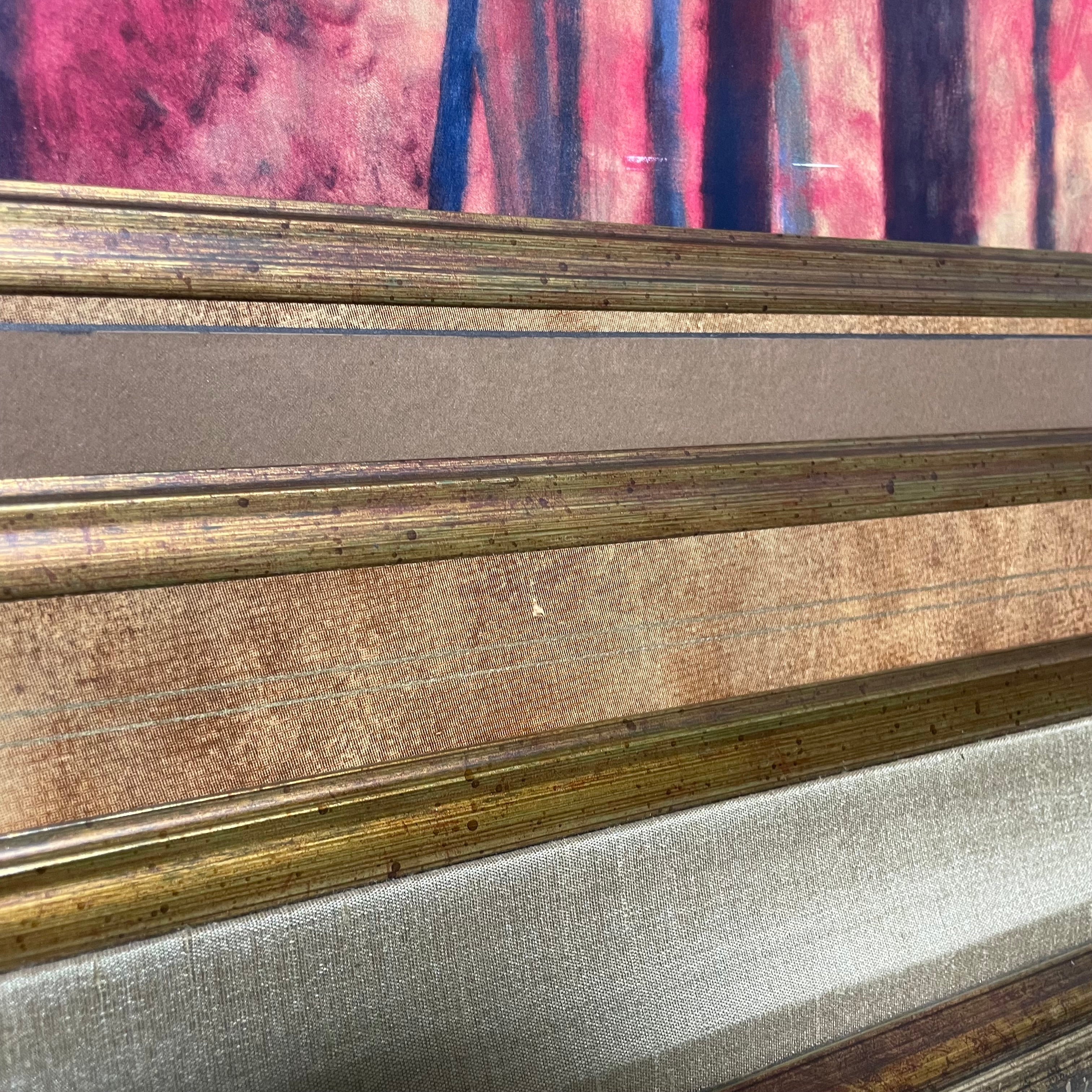 Vicki McMurry "No Boundaries" Print In Large Matted Frame 44 1/2" x 44 1/2"