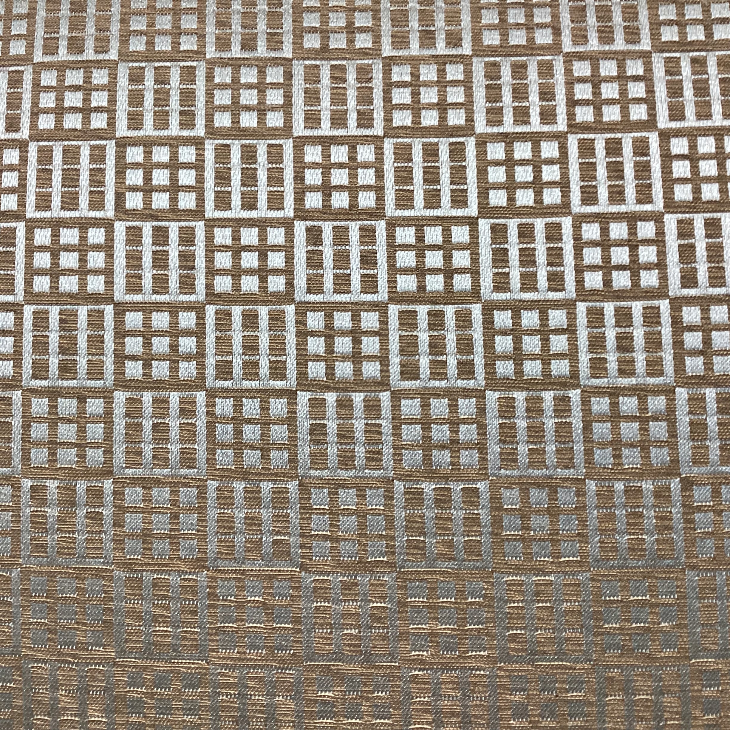 KING Olive with Metallic Blue Pattern Custom Headboard 77"x 61"