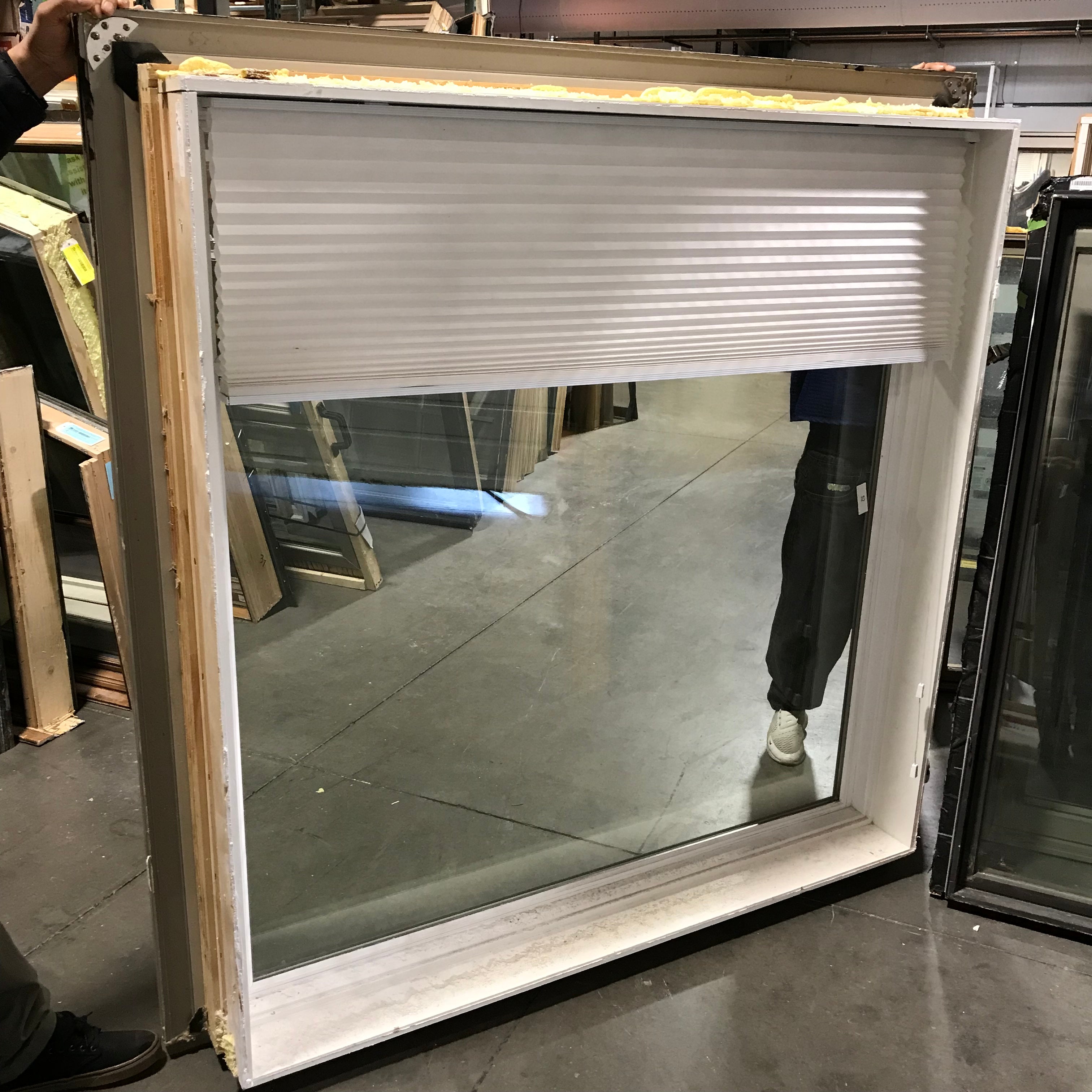 60"x 62"x 7.5" Tan Metal Clad 6 Upper Pane 1 Fixed Lower Pane