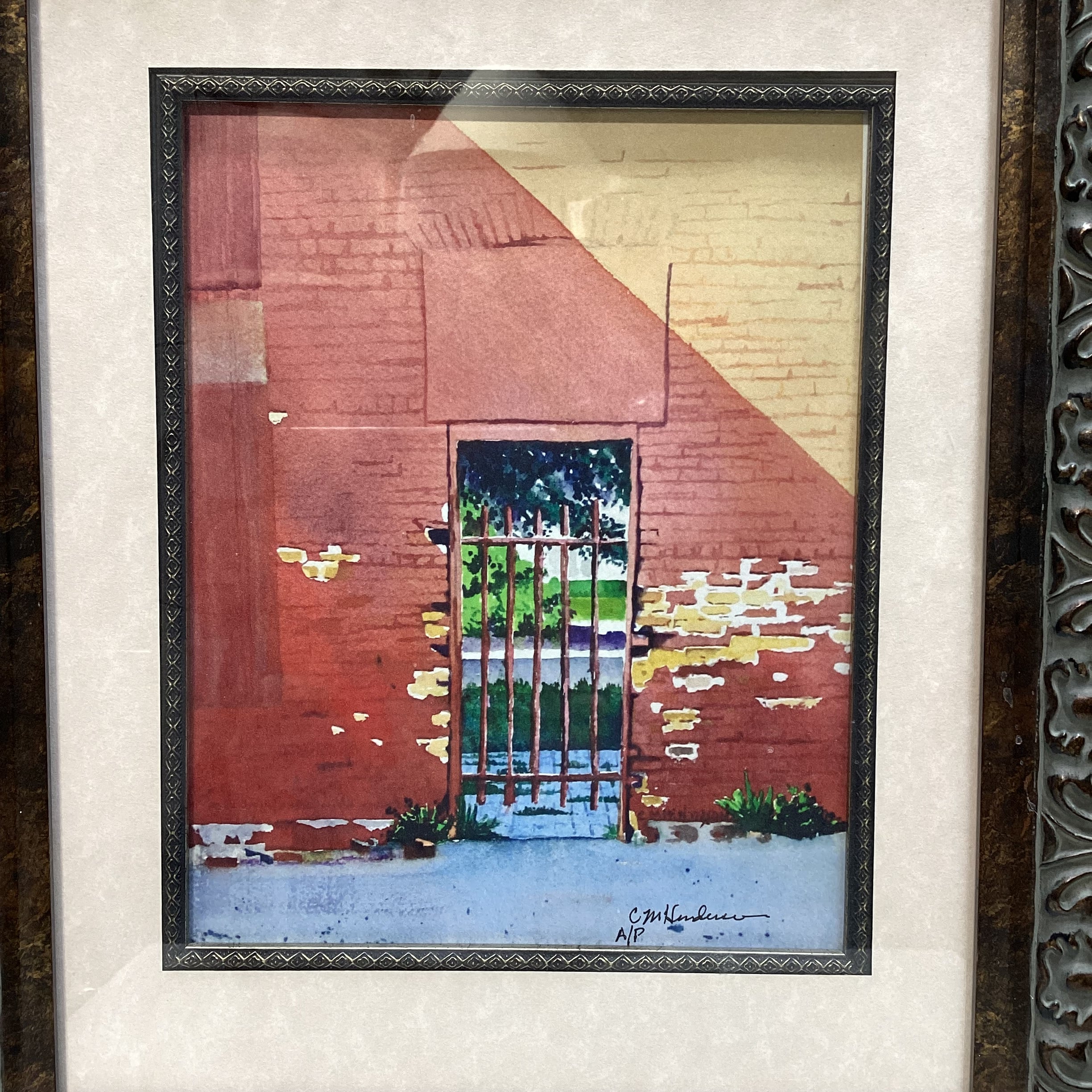 C.M. Henderson Signed Artist's Proof Framed Print 16.5" x 20"