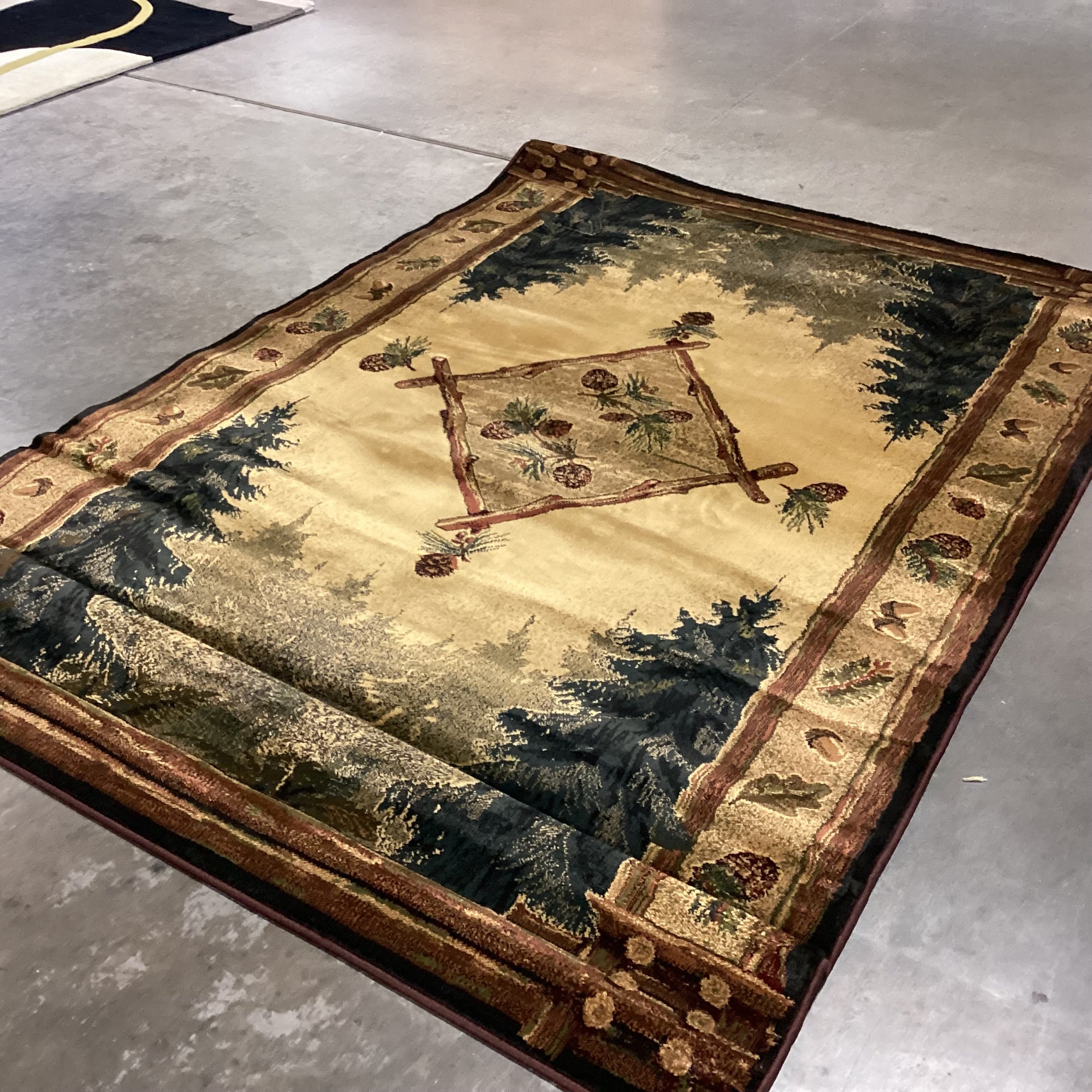 Genesis Forest Trail Lodge Olefin Rug 6'x 9'