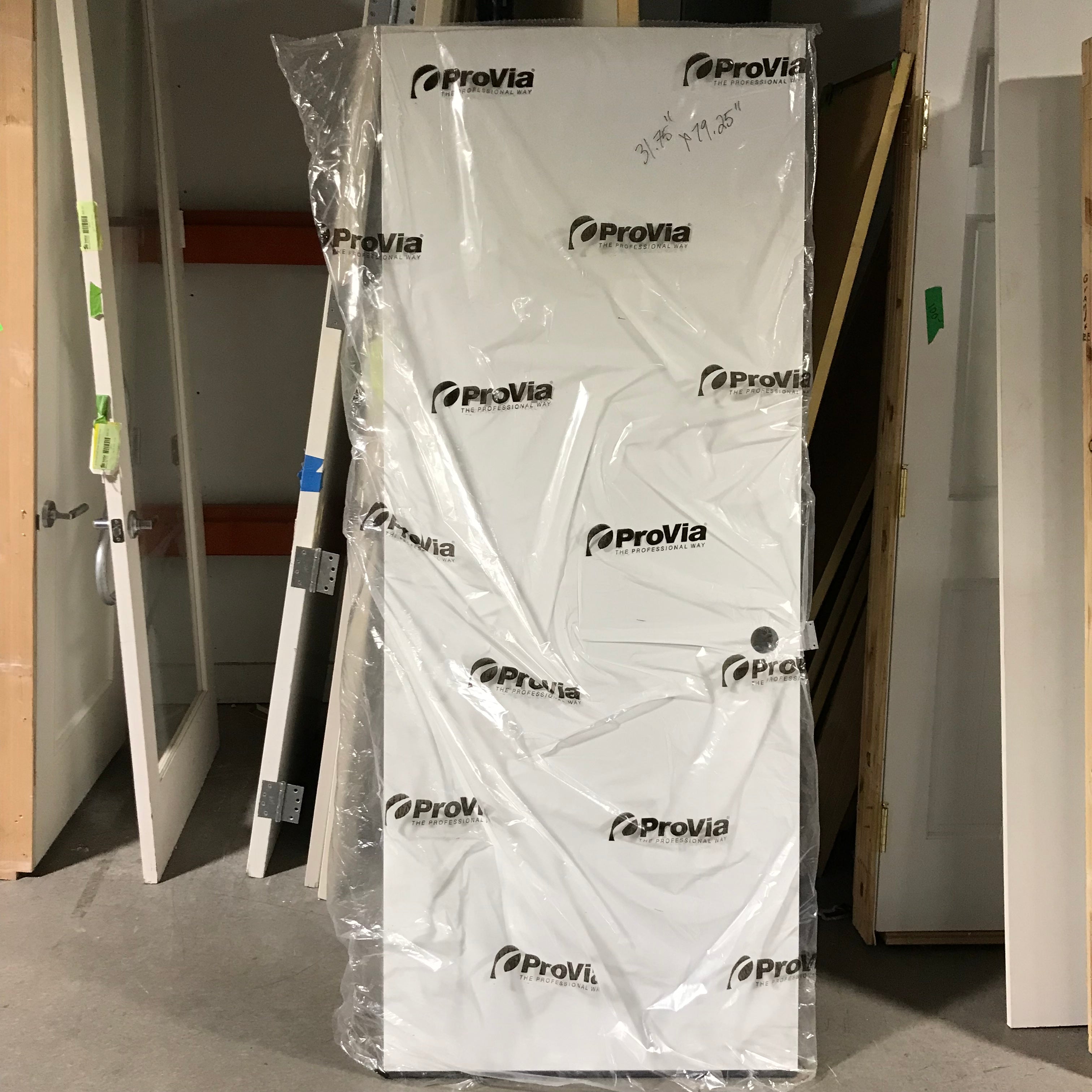 31.75" x 79.25" x 1.75" Universal Swing Pro Via 20 Min. Steel Fire Door