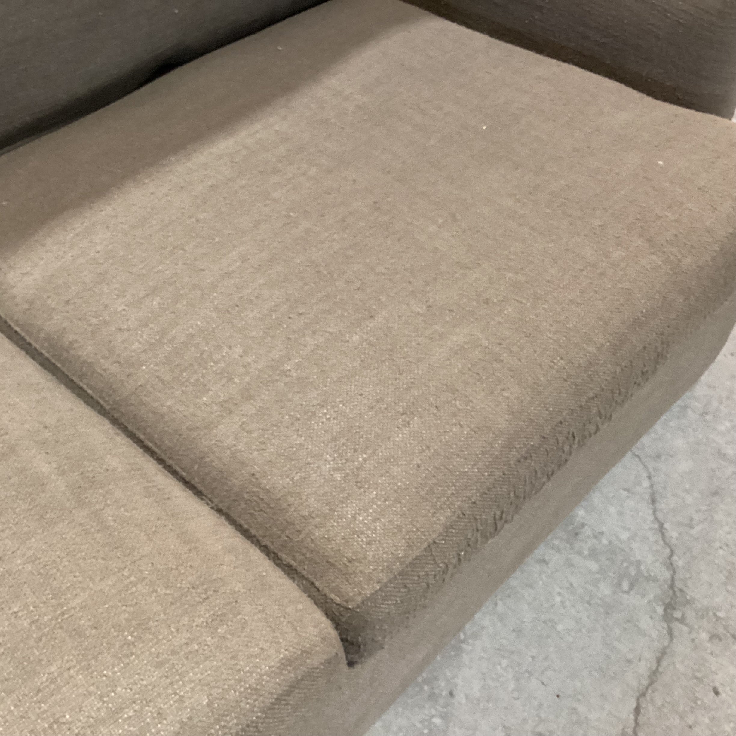Crate & Barrel Taupe Woven Down Mix Sofa 82"x 42"x 26"