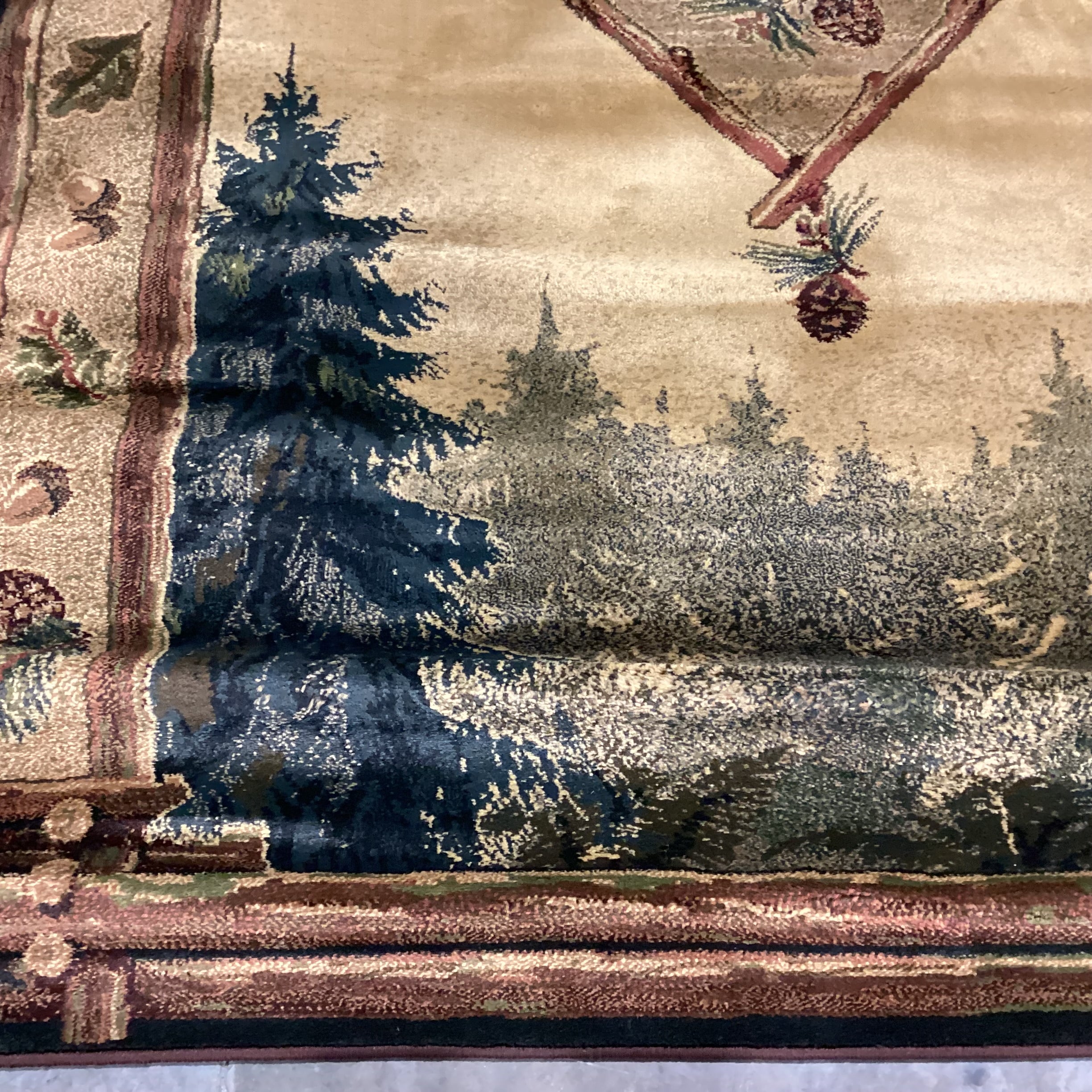 Genesis Forest Trail Lodge Olefin Rug 6'x 9'