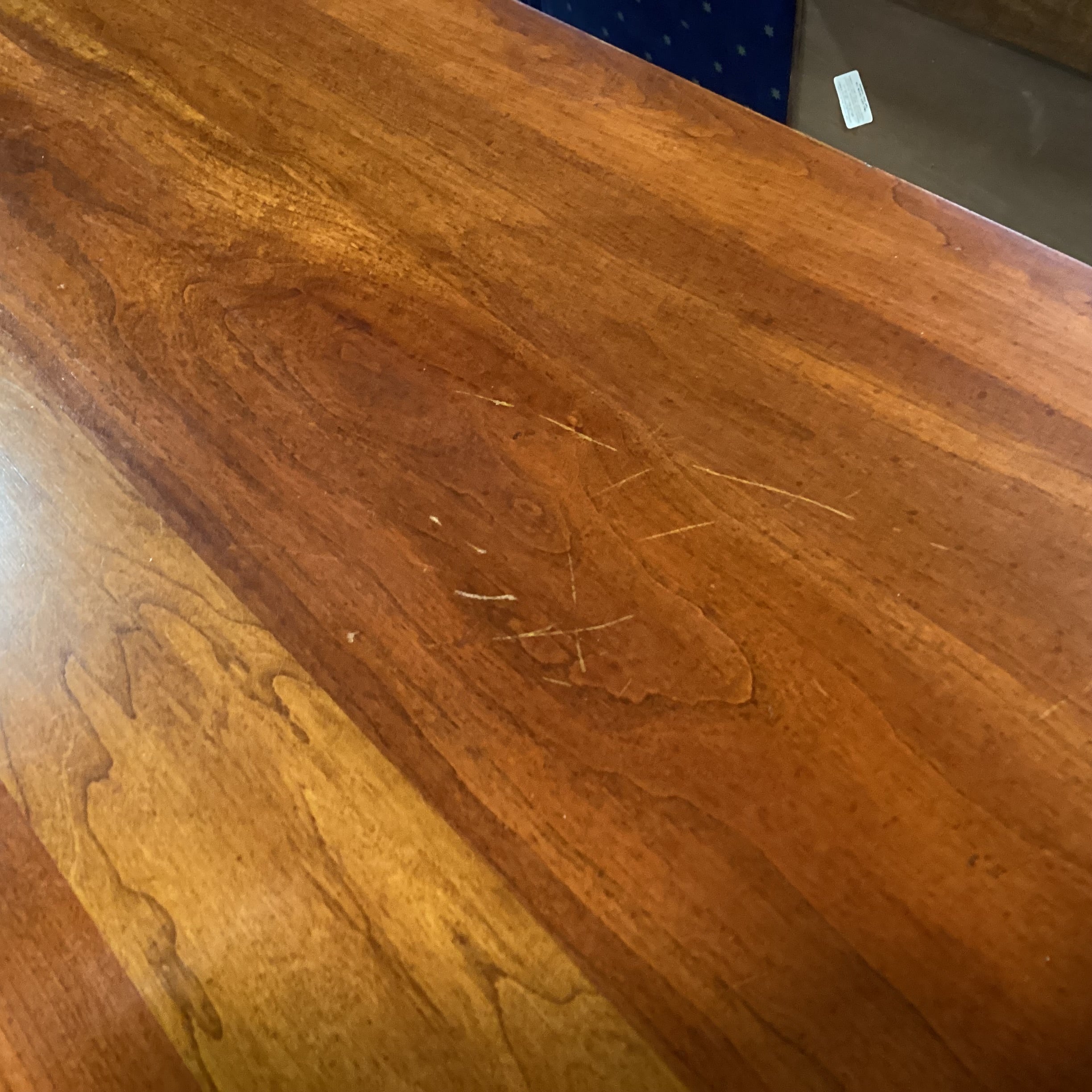 Solid Carved Cherry Sofa Table 68"x 20"x 37"