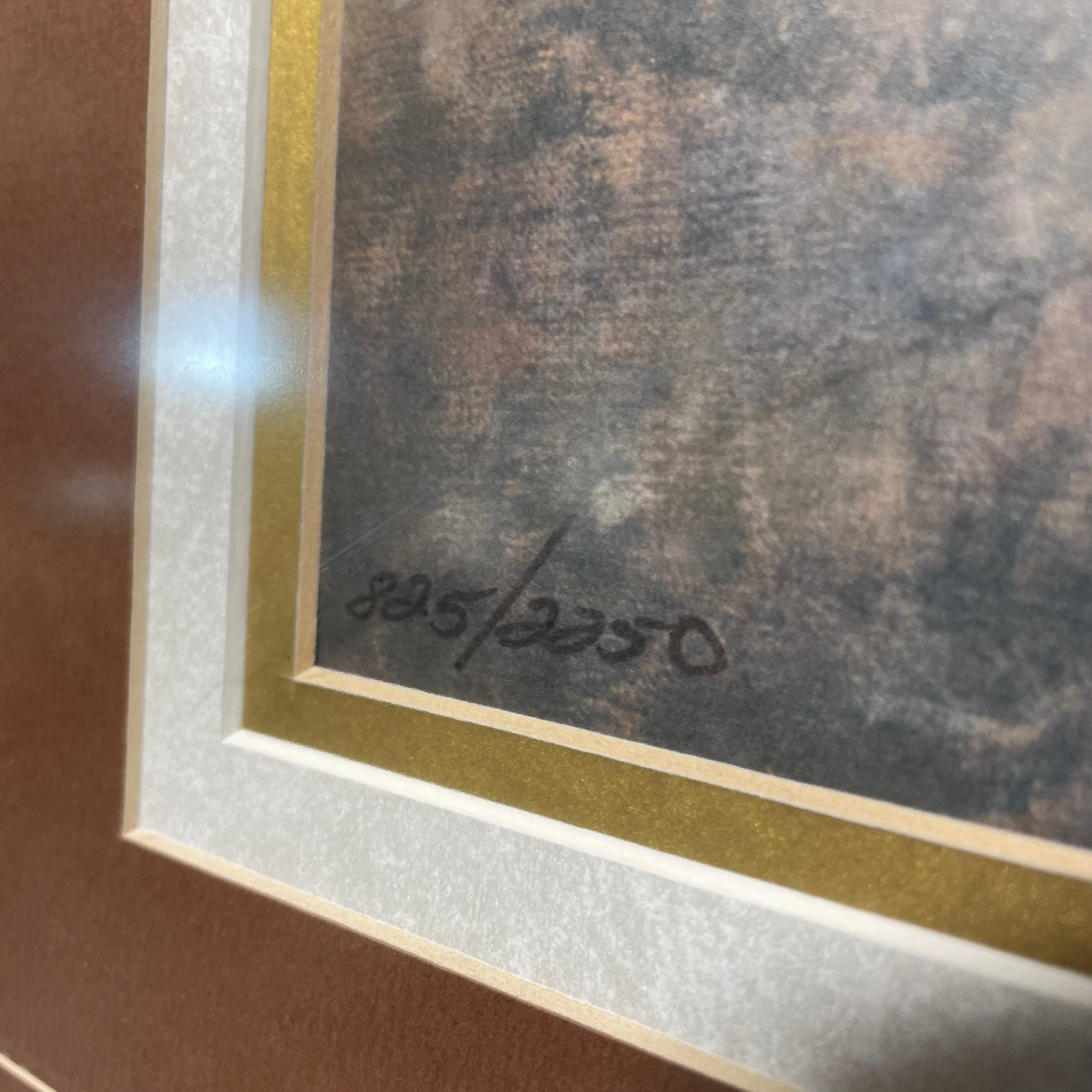 G. Harvey Signed Limited Edition "Times Remembered" Print In Silver Plexiglass Frame 34" x 24"