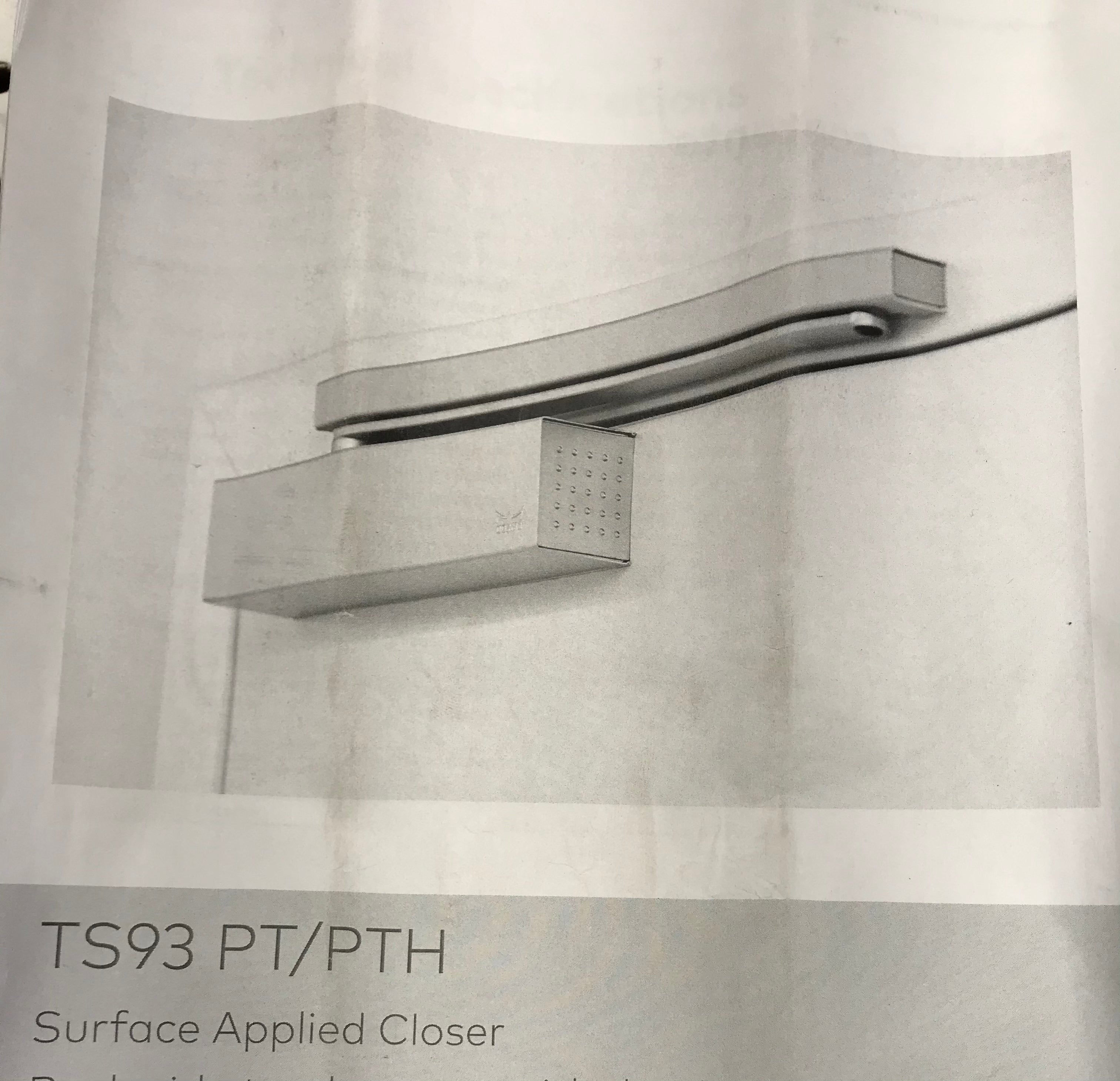 dormakaba TS93-PT/PTH Surface Applied Closer