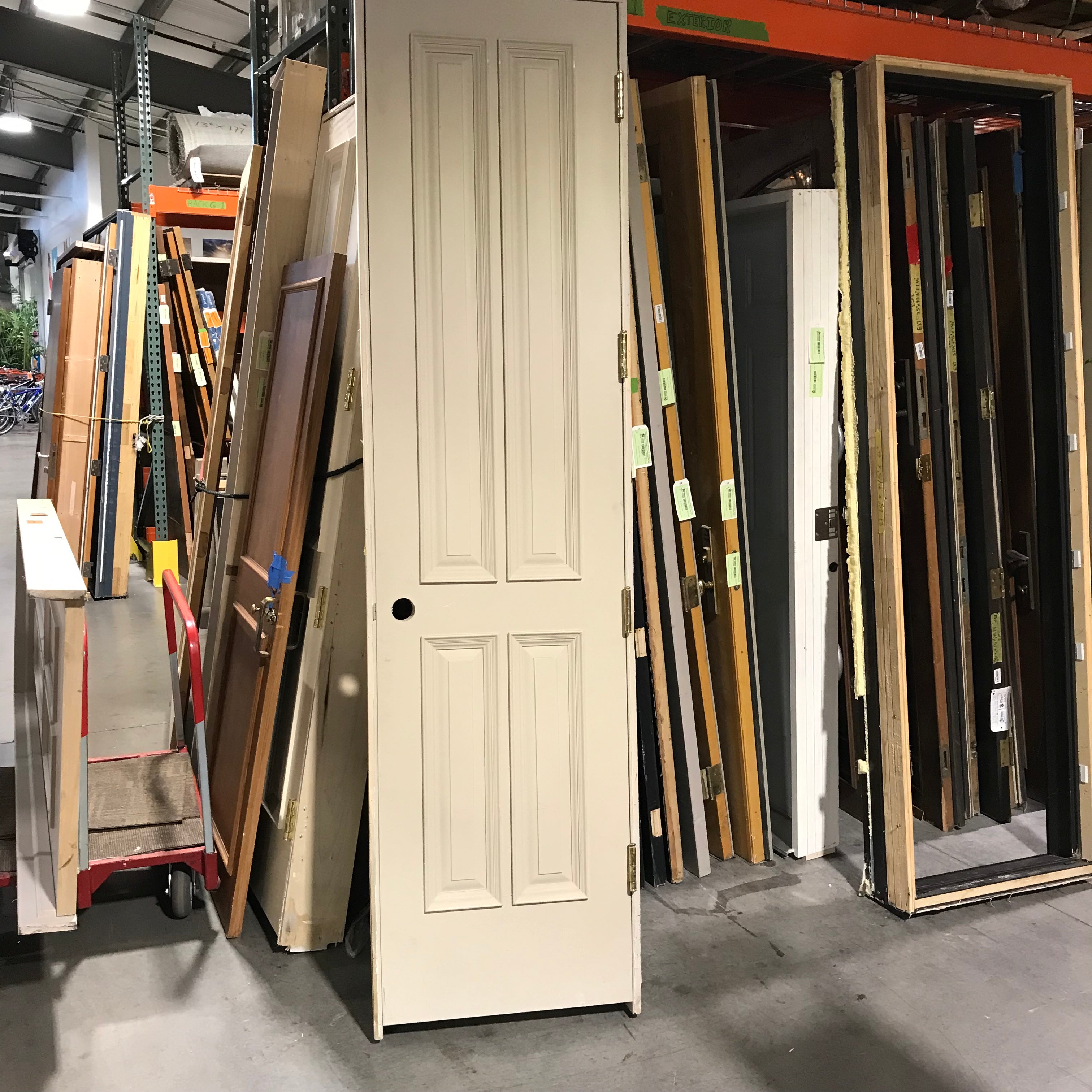 24"x 96"x 1.75" Tan 4 Panel Colonial Interior Door with Jamb