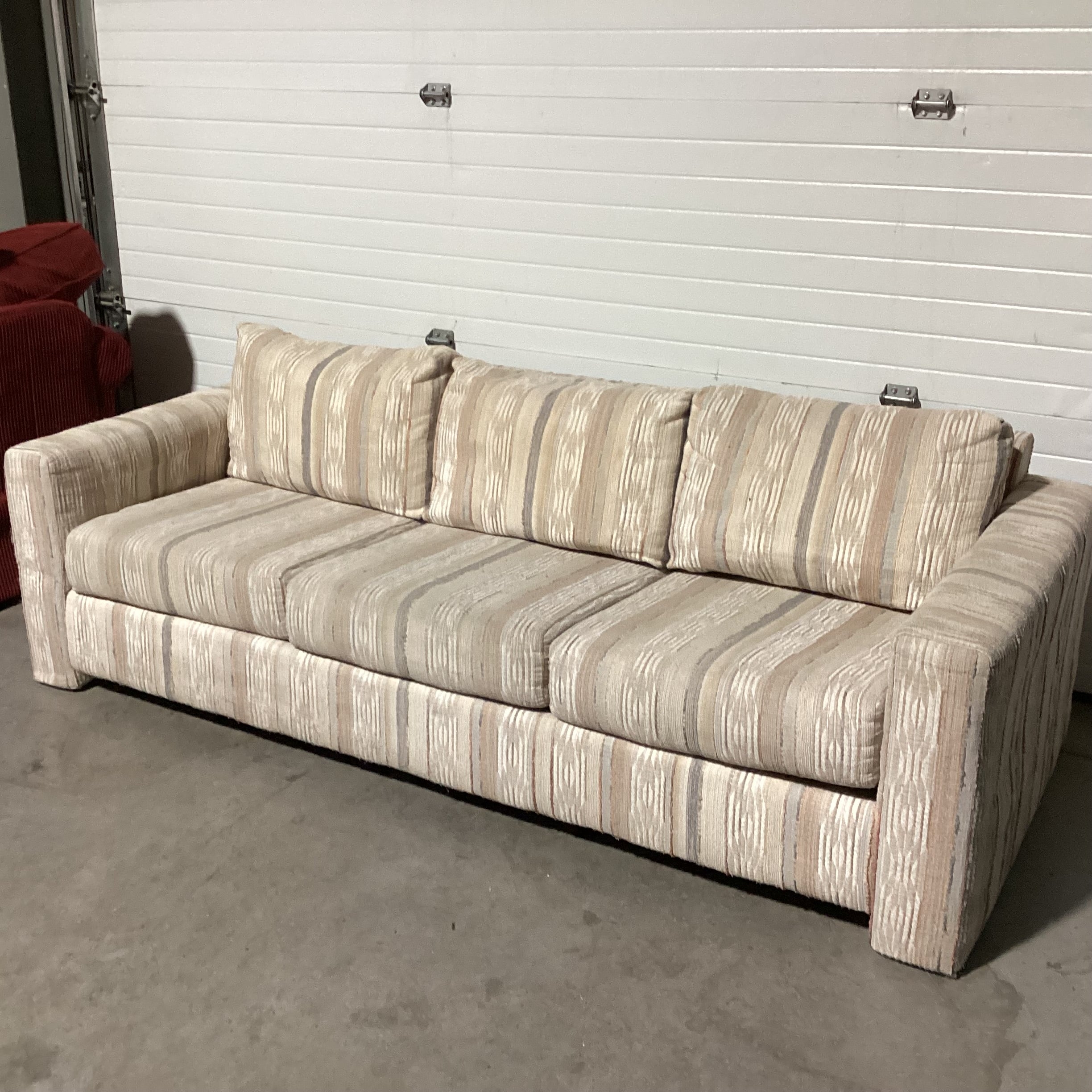 Sand Pastels Texture Woven Sofa 83"x 36"x 26"