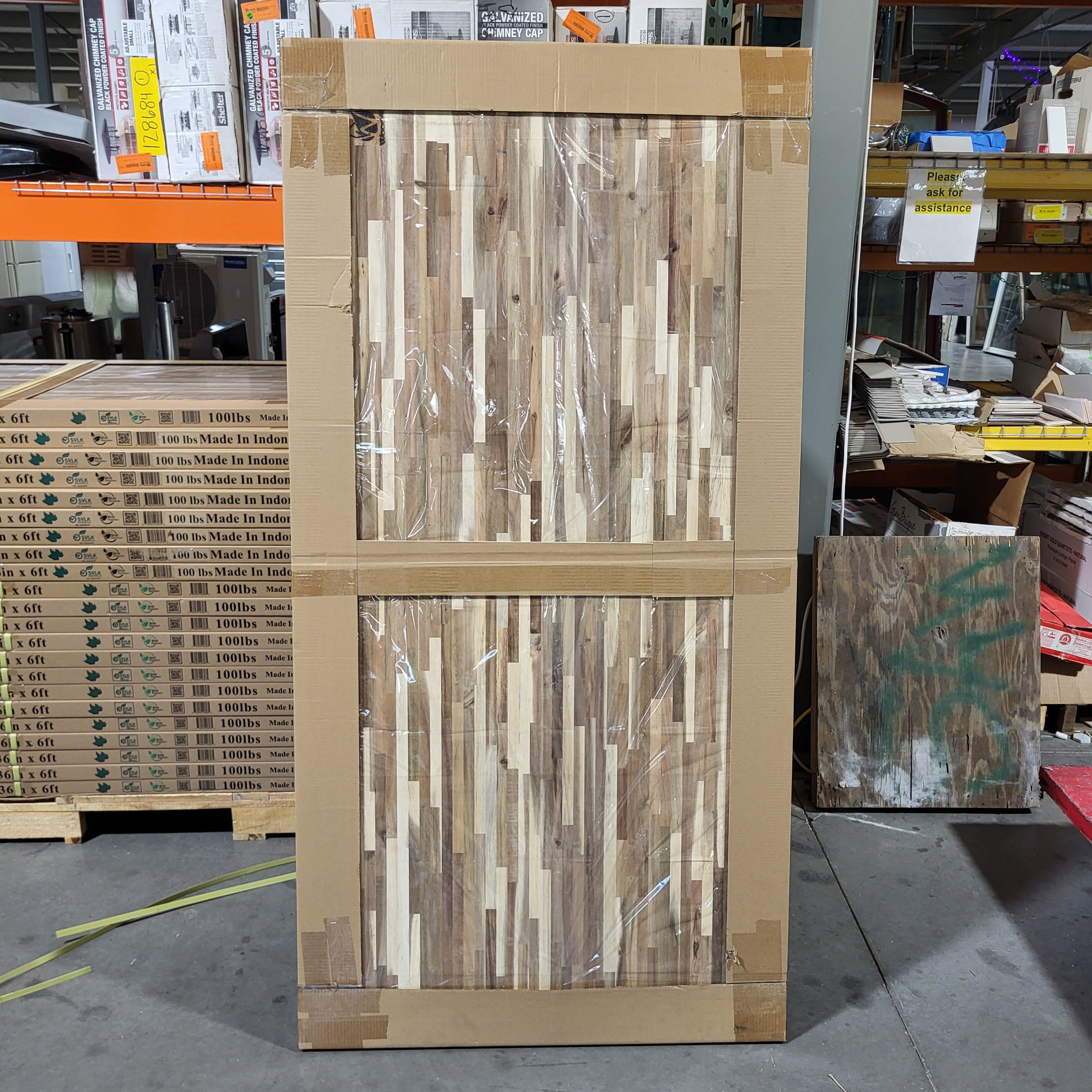 WoodArt Acacia Island Unfinished Butcher Block Counter Top 72"x 36"x 1.5"