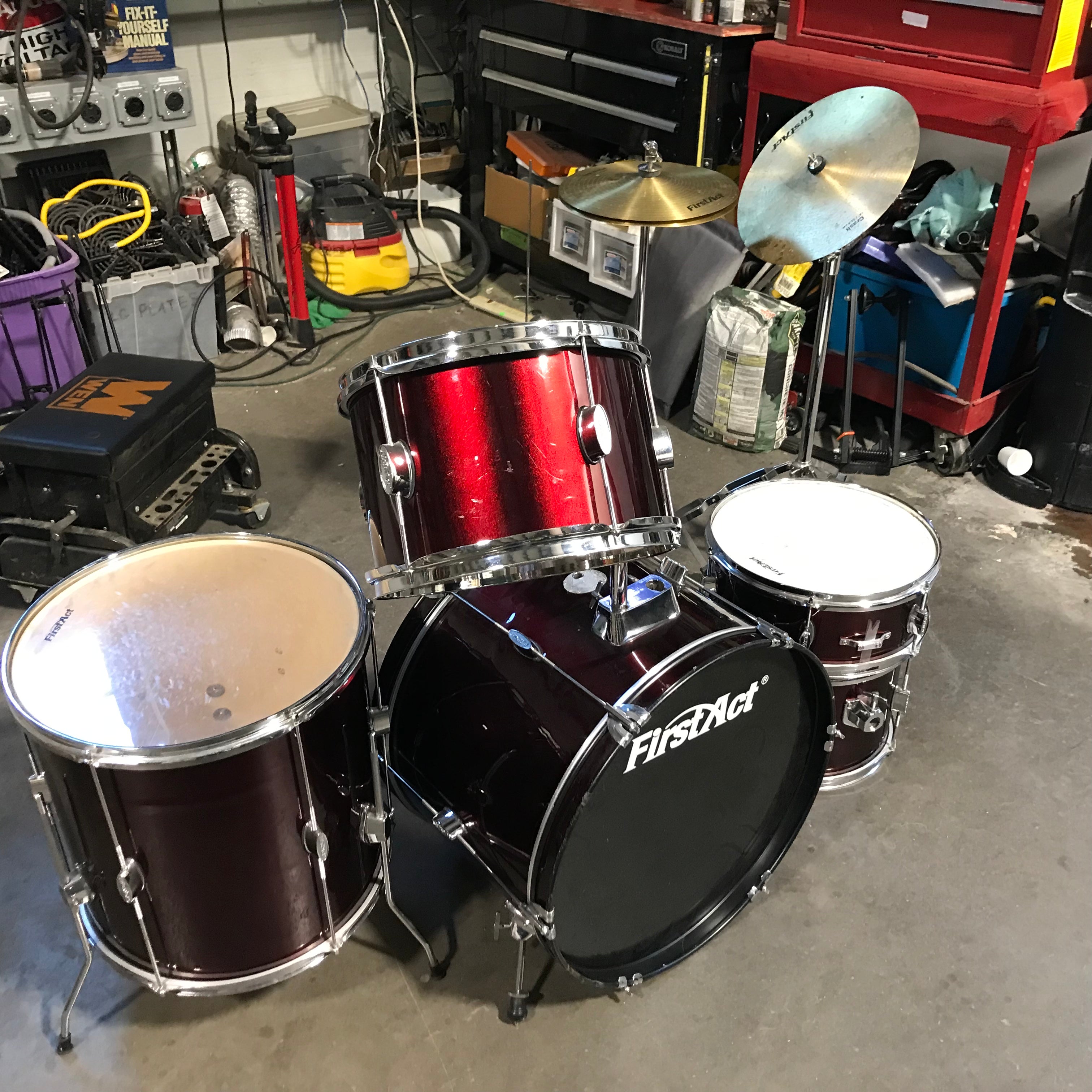 First Act Drum Set (Missing Some Parts)