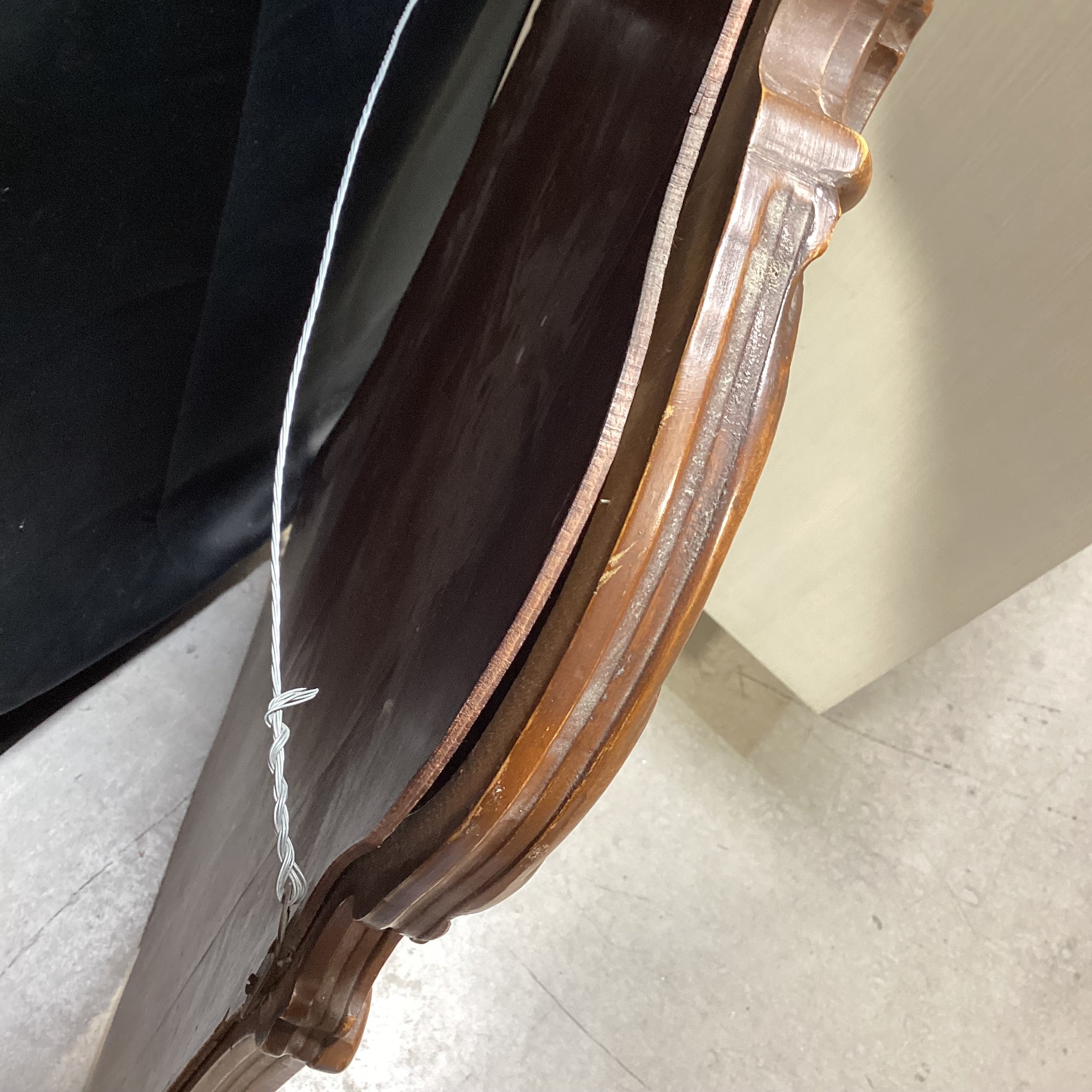 Vintage Carved Wood Wall Mirror 28.5" x 42"