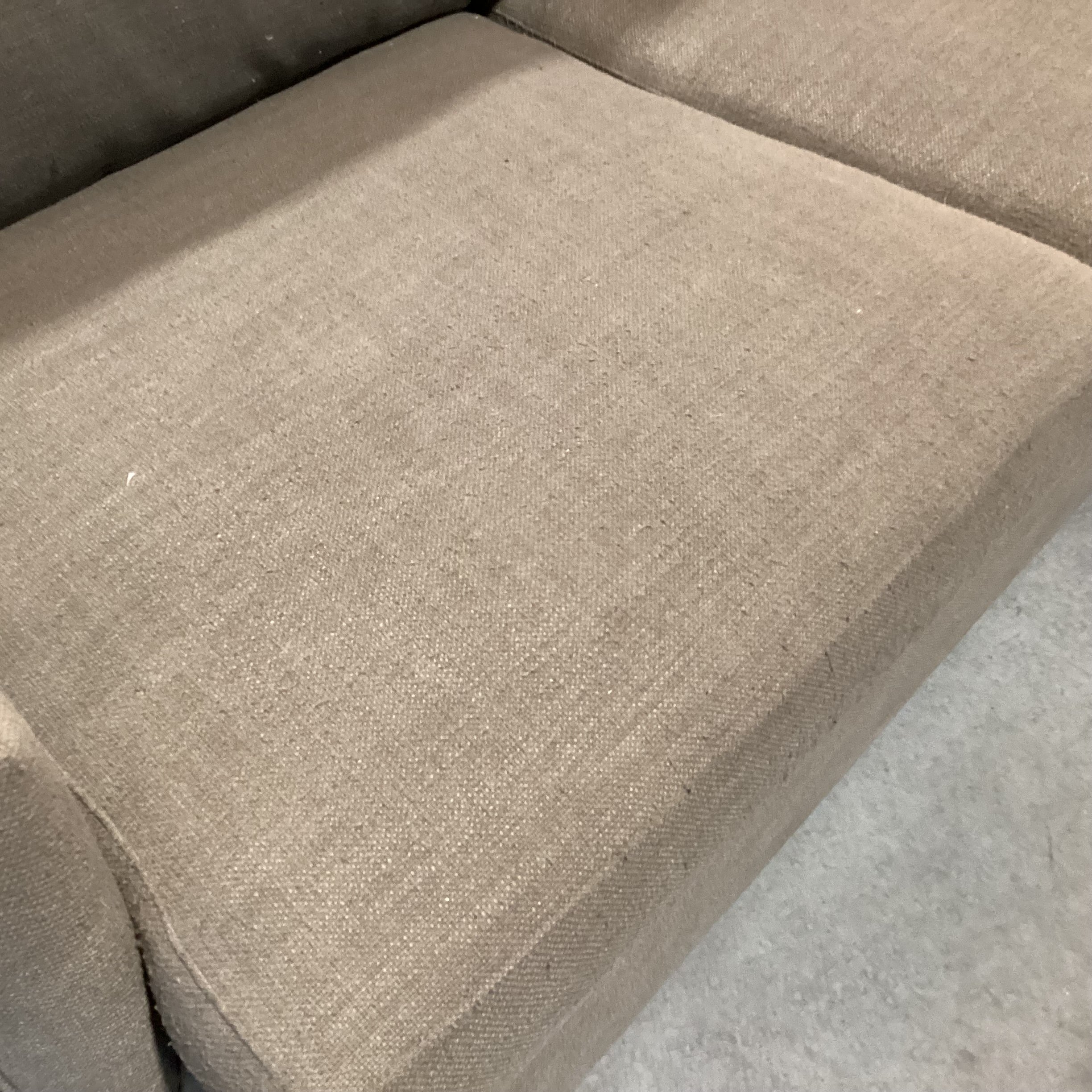 Crate & Barrel Taupe Woven Down Mix Sofa 82"x 42"x 26"