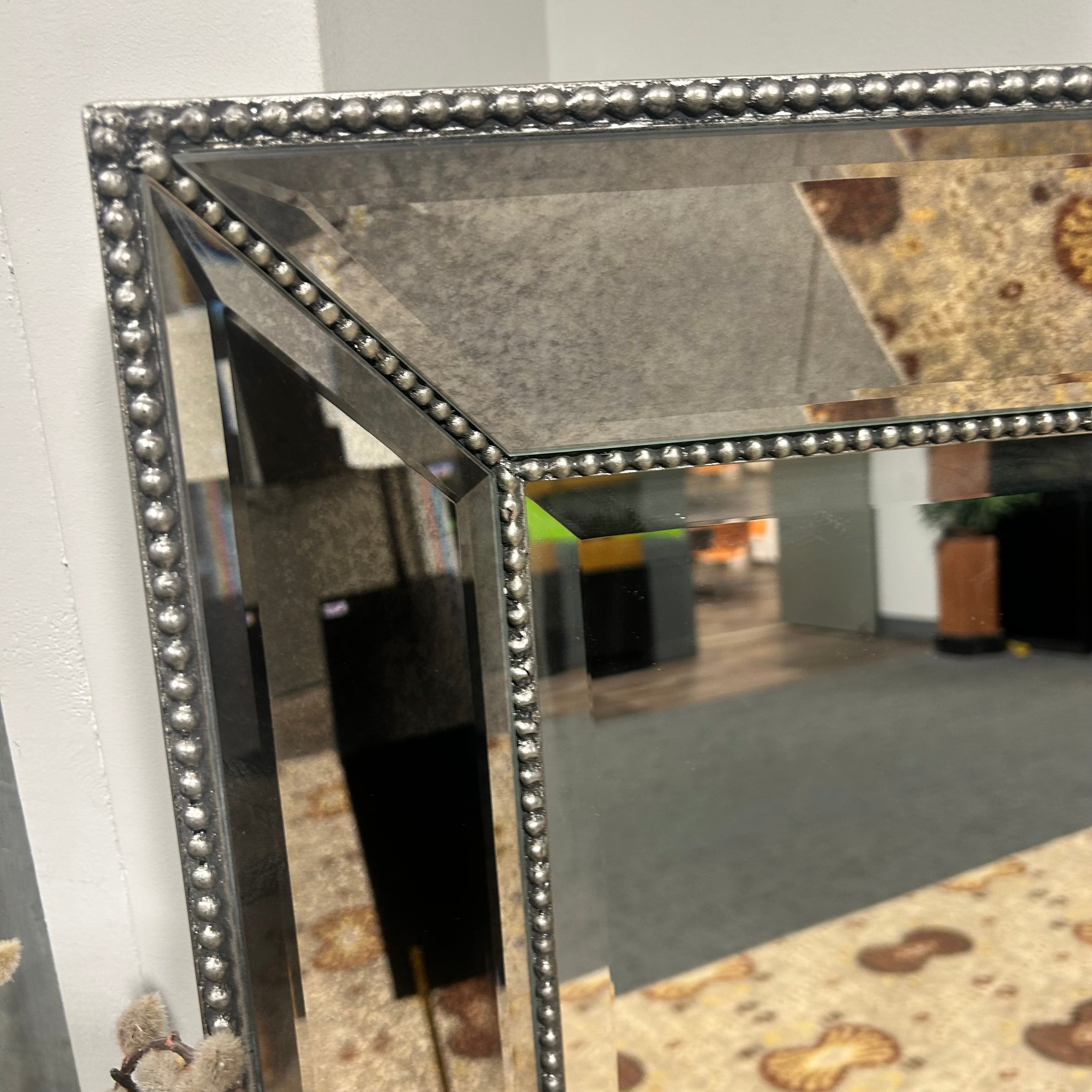 Basset Company Beaded Wall/Floor Mirror 48"x 61"