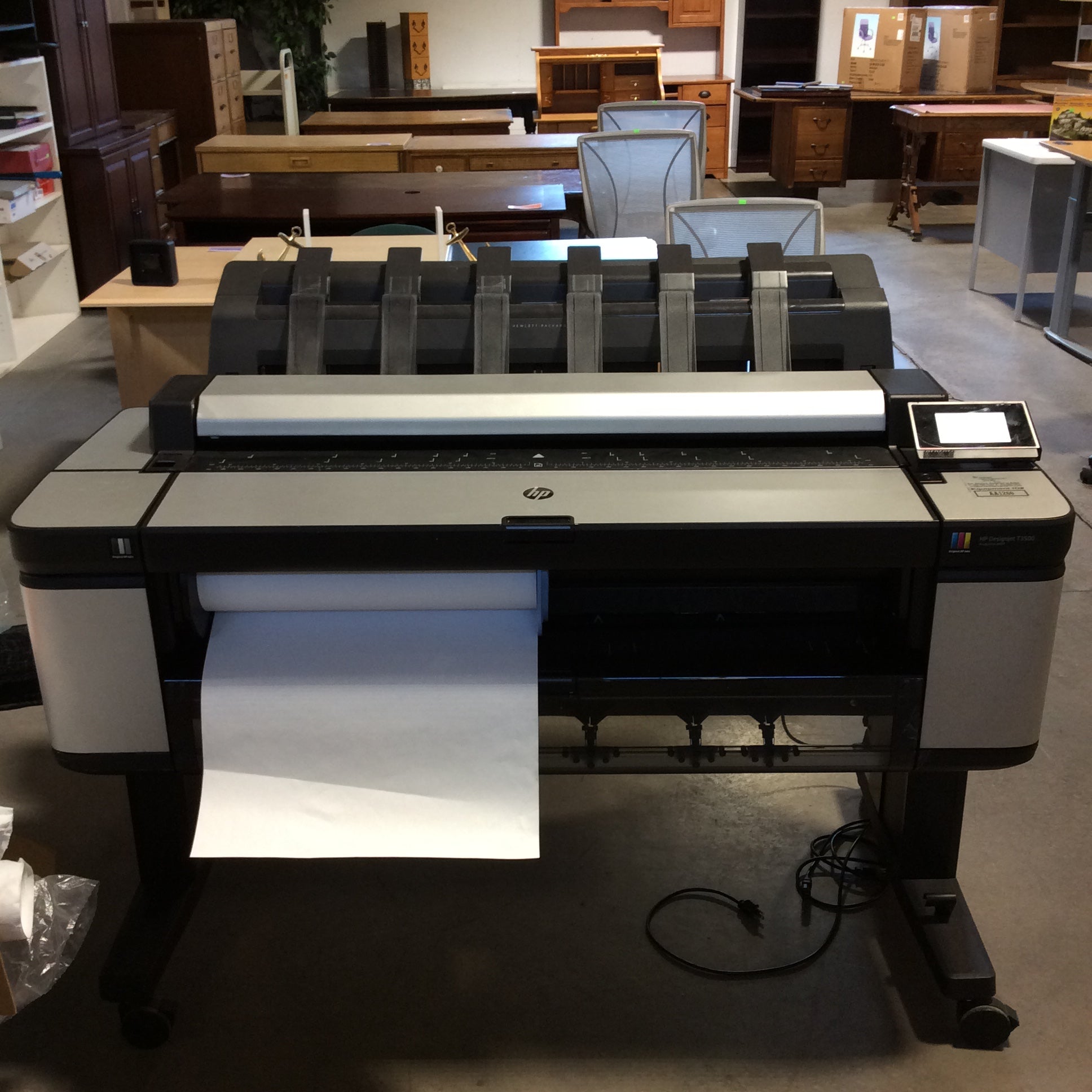 HP DesignJet T3500 Printer 55" x 32" x 44"