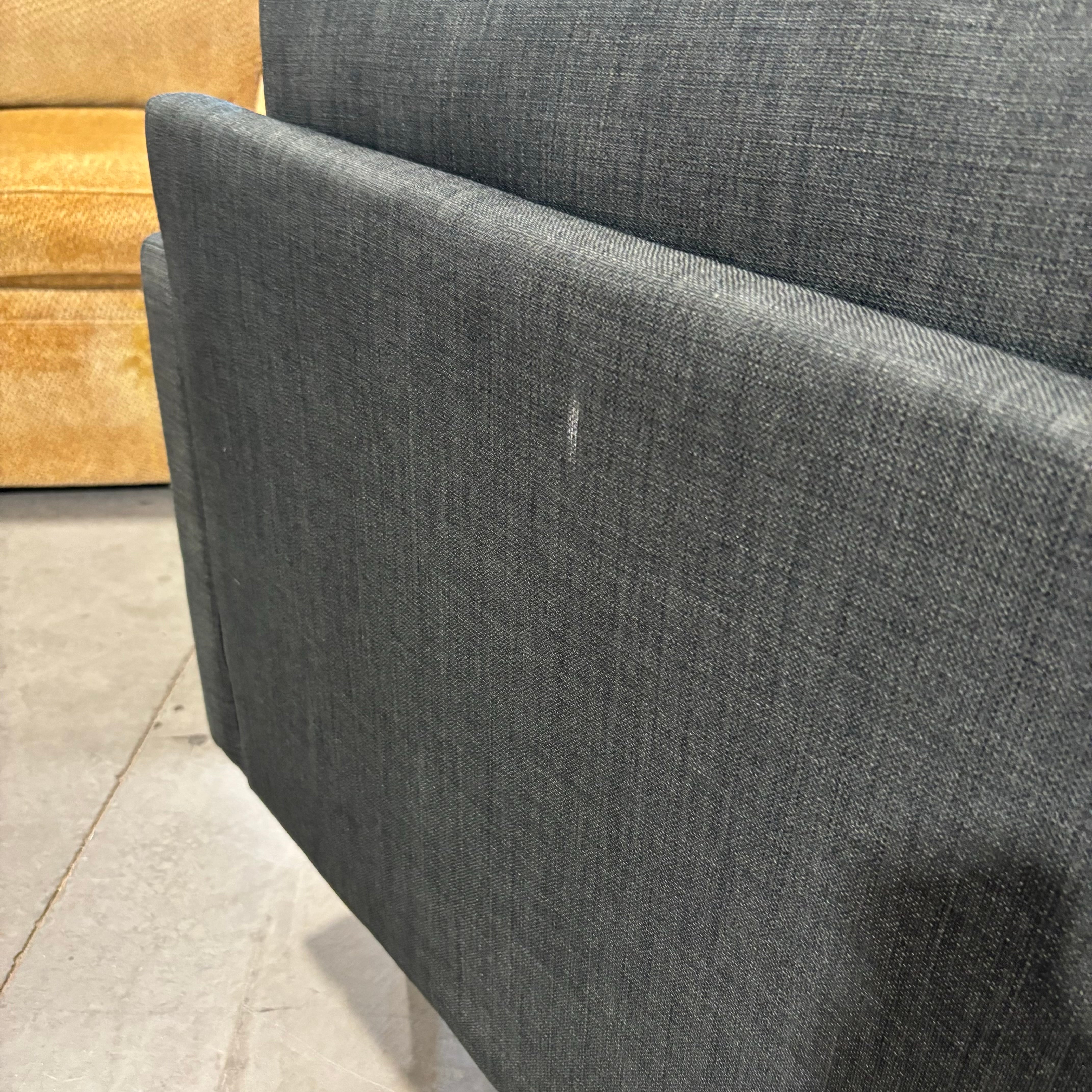 Charcoal Grey Woven Sofa 74"x 31"x 30"