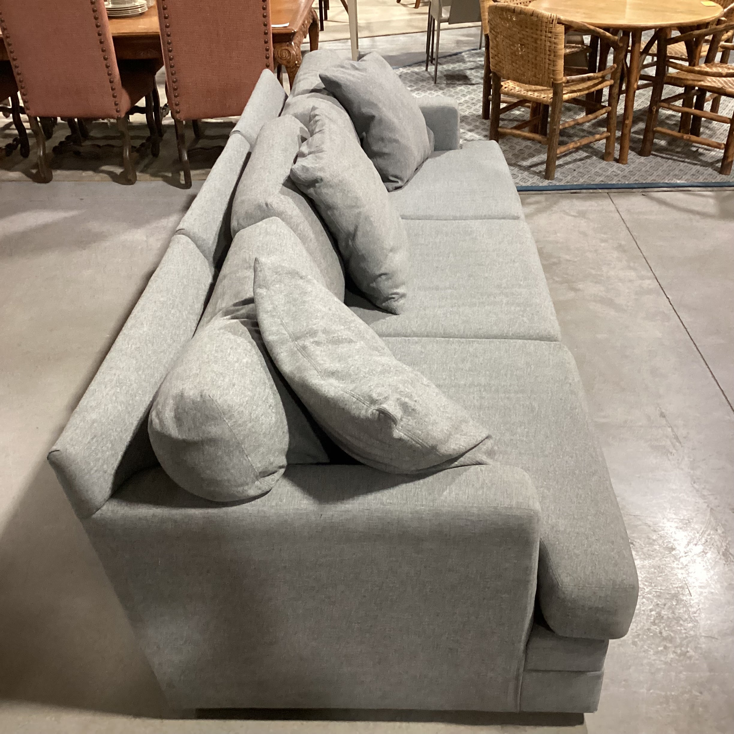 Ralph Lauren Grey Wool & Down Mix 3 Piece Sofa Sectional 110"x 44"x 29"