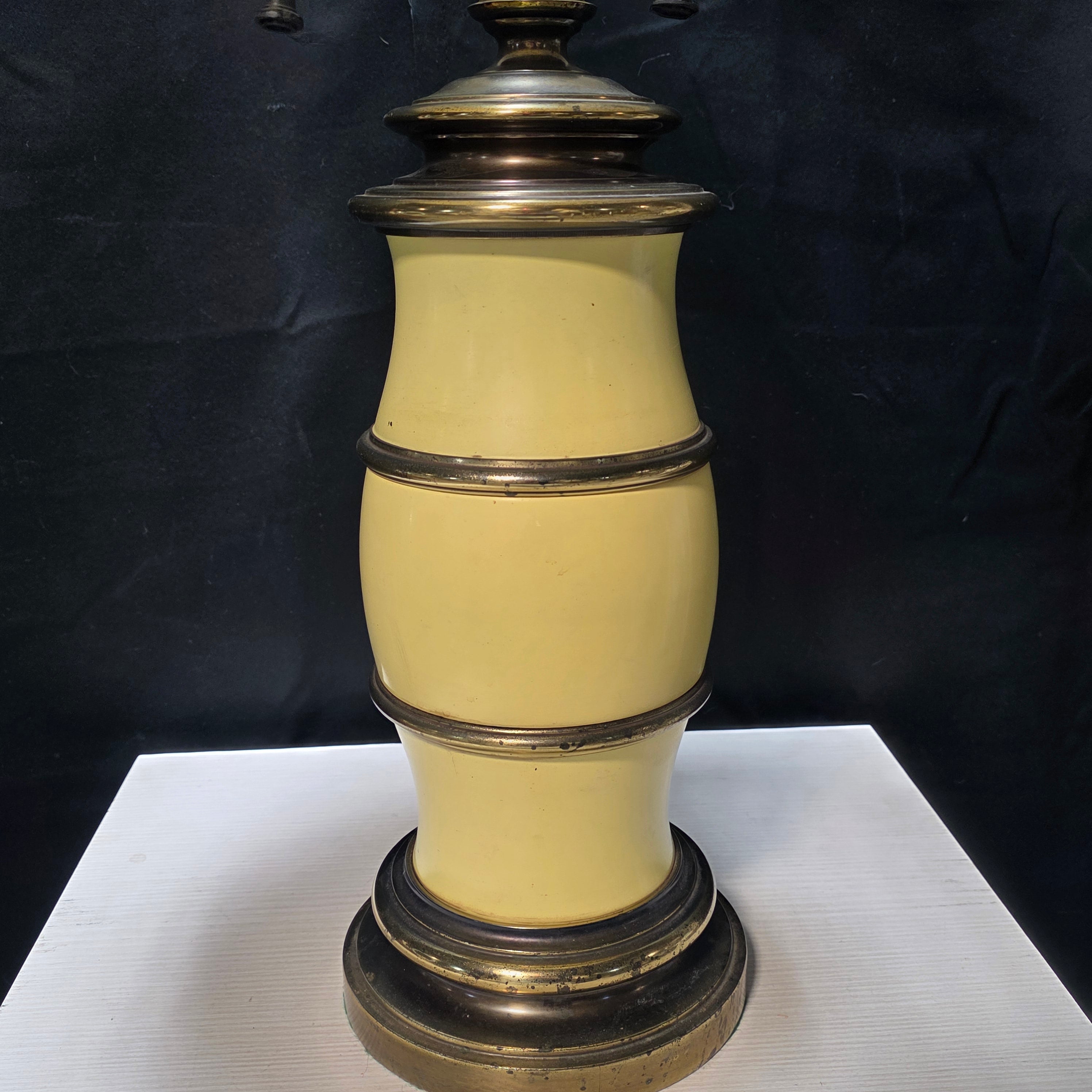 Vintage Original Stiffel Table Lamp Solid Brass 16.5"Dx34"