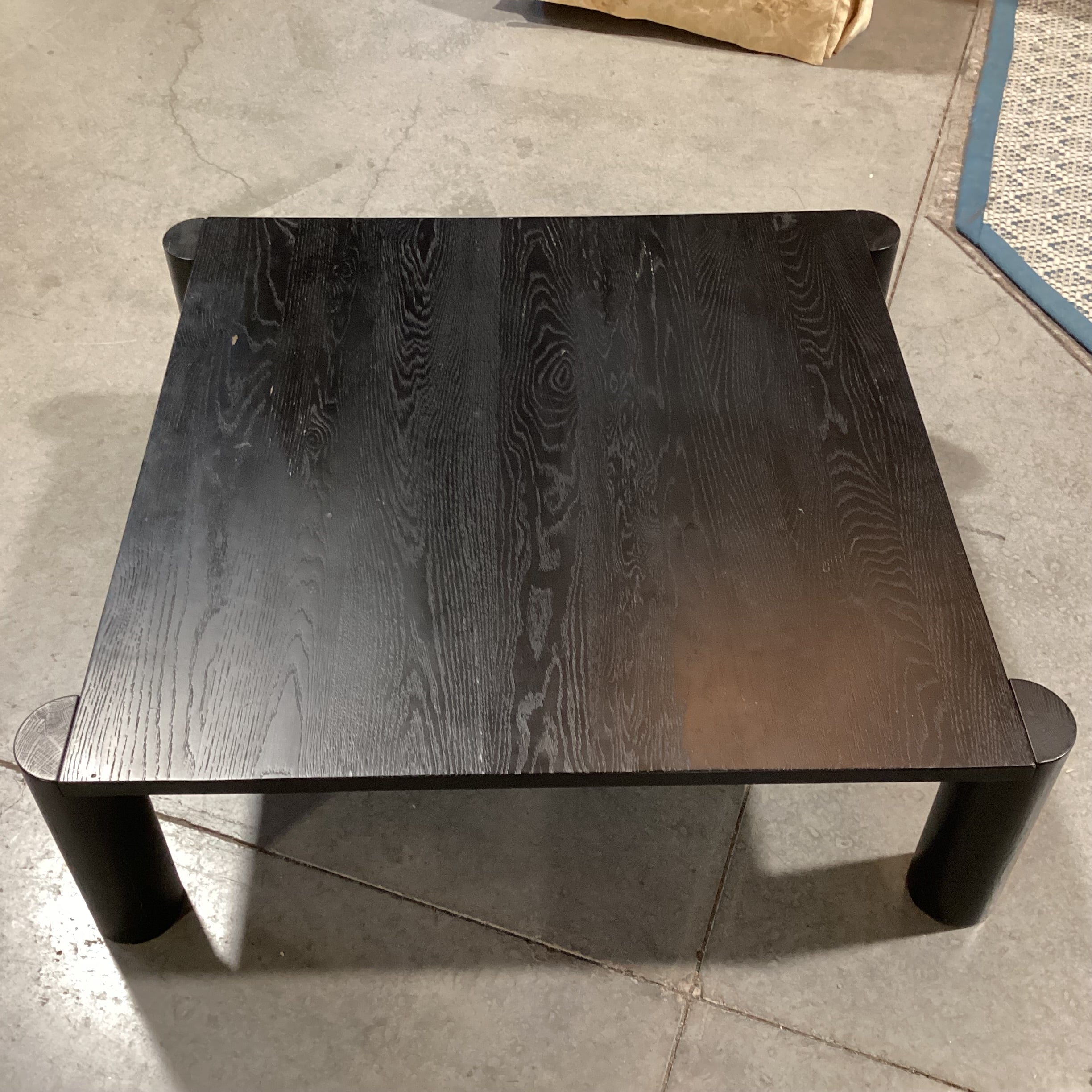 Moes Home Post Black Oak Coffee Table 40"x 36"x 13.5"