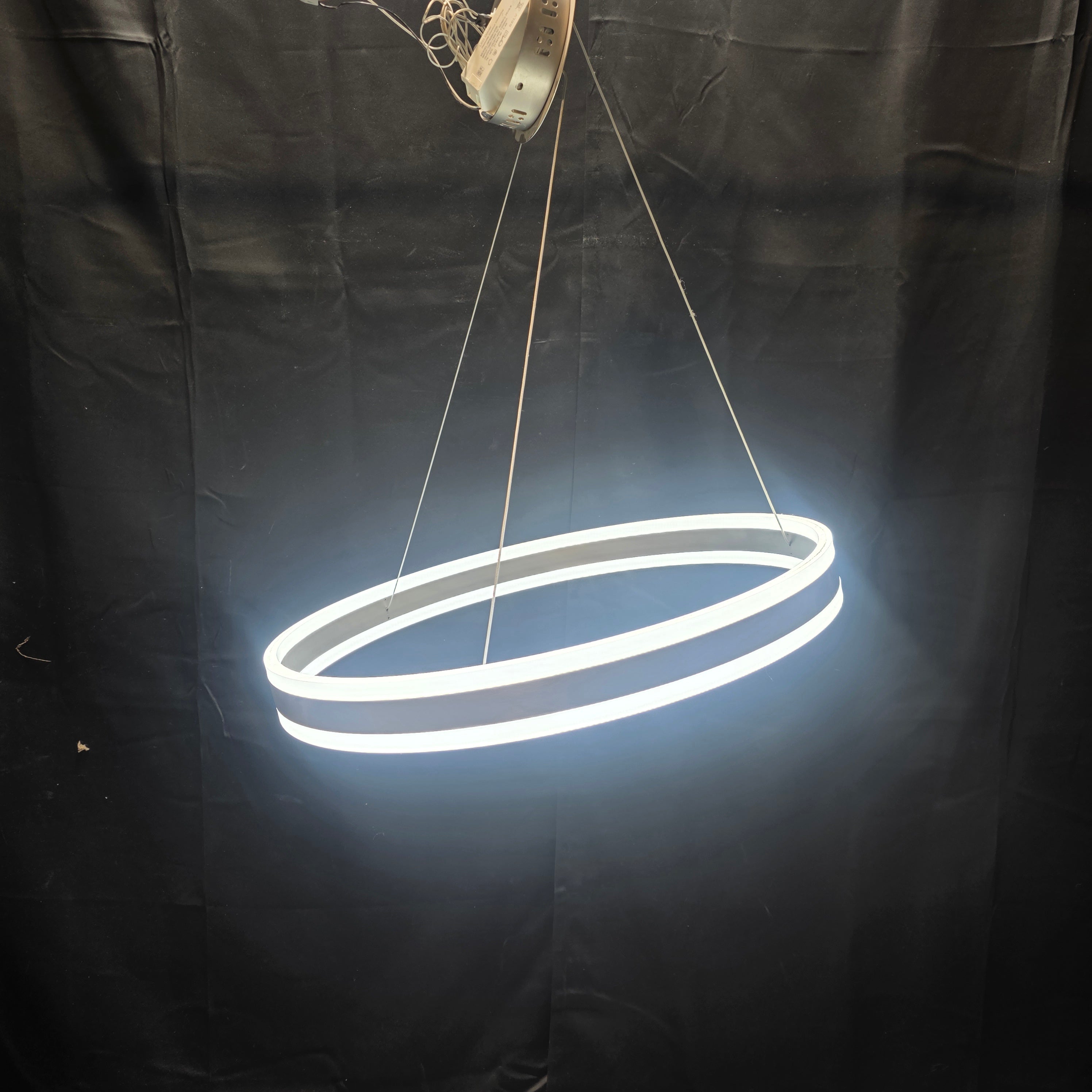 Brand New First LED Lighting Single Ring Chandelier with Remote Control 23" D x 26.5