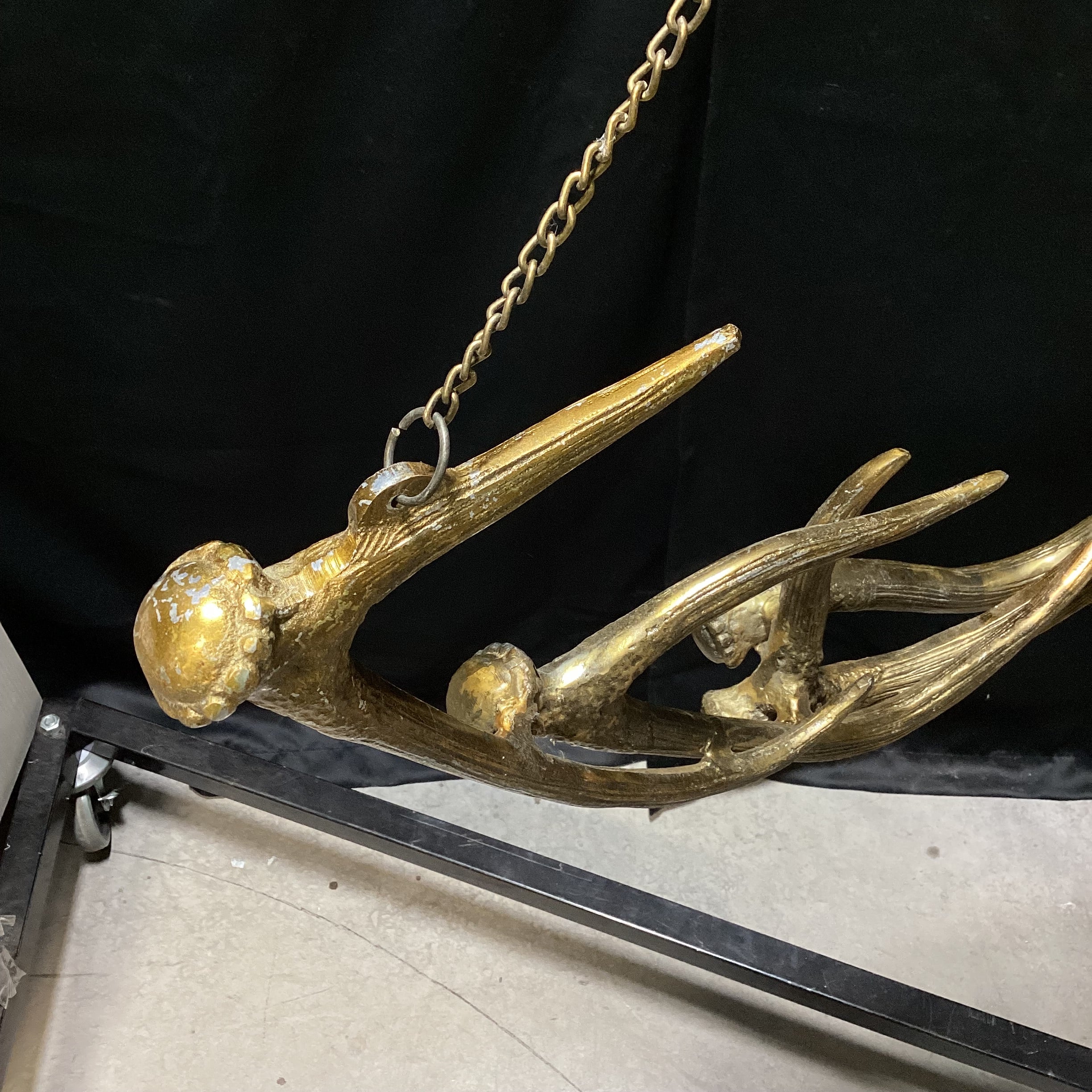 Faux Antler Aluminum Cast Hanging Art (2) 43" x 65"