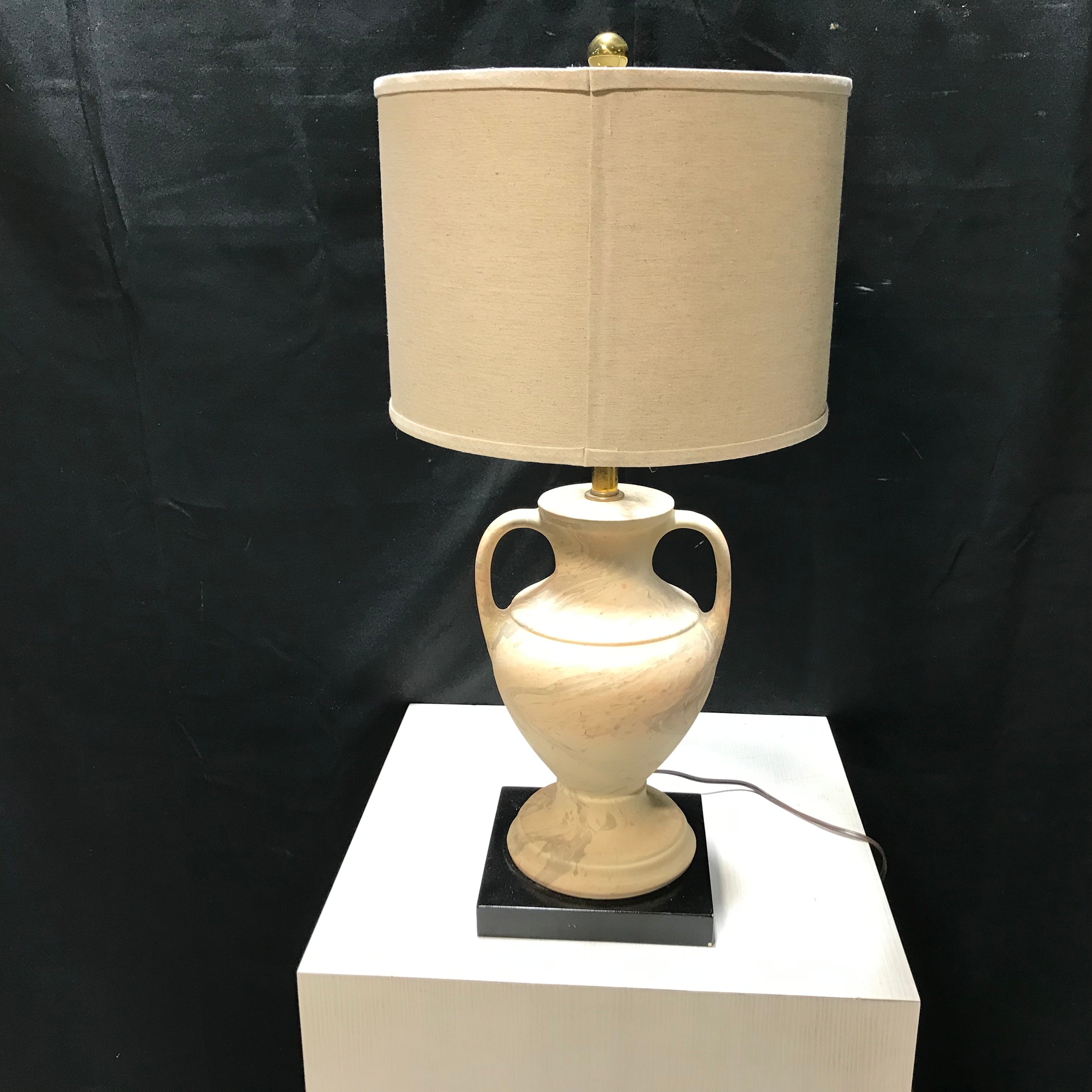 Old Greek Style Pottery Jar Table Lamp  8"x  8"x 28"