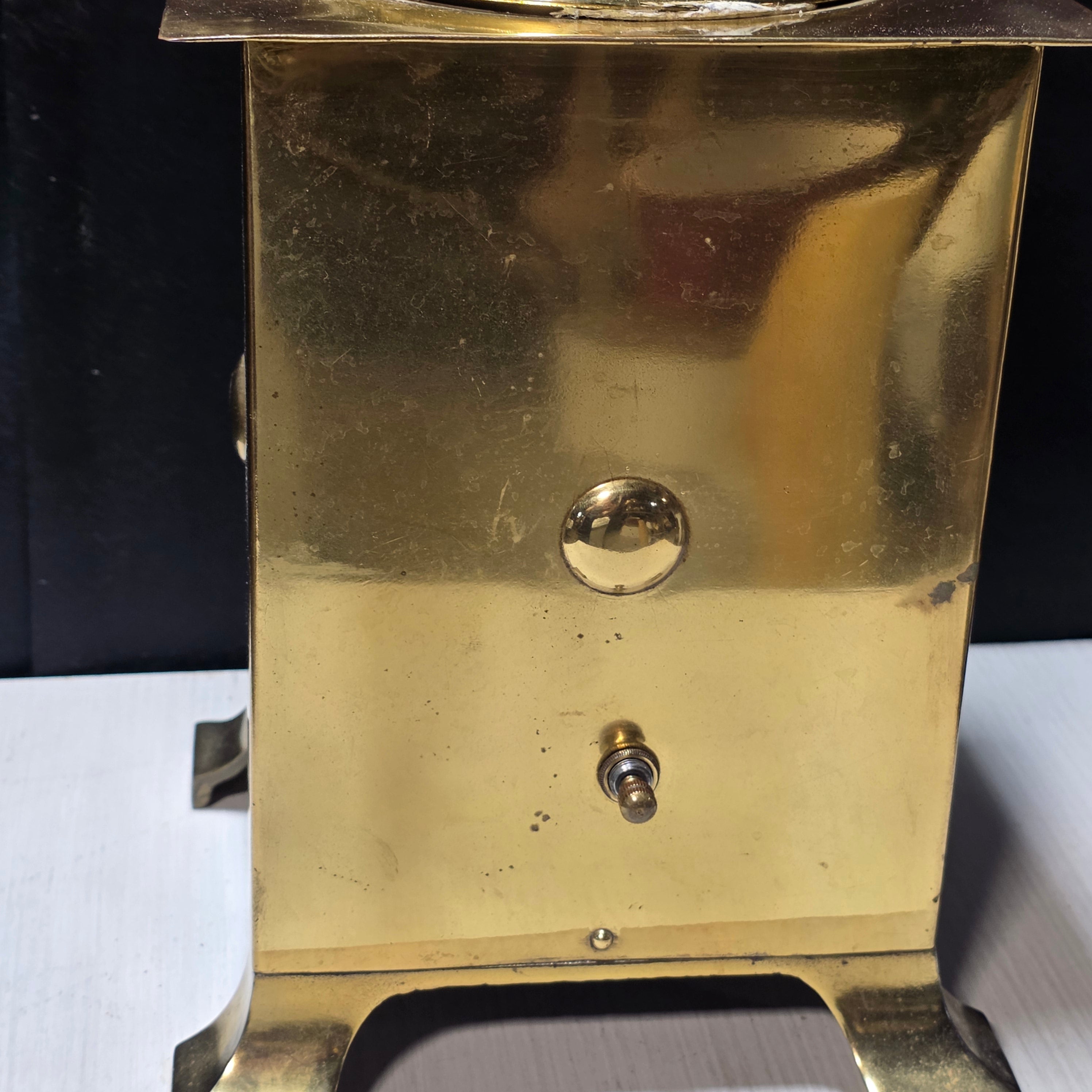 Antique Success Railroad Oil Lamp Made Modern Brass Case Electric Light 7.5"x7.5"x23.75"