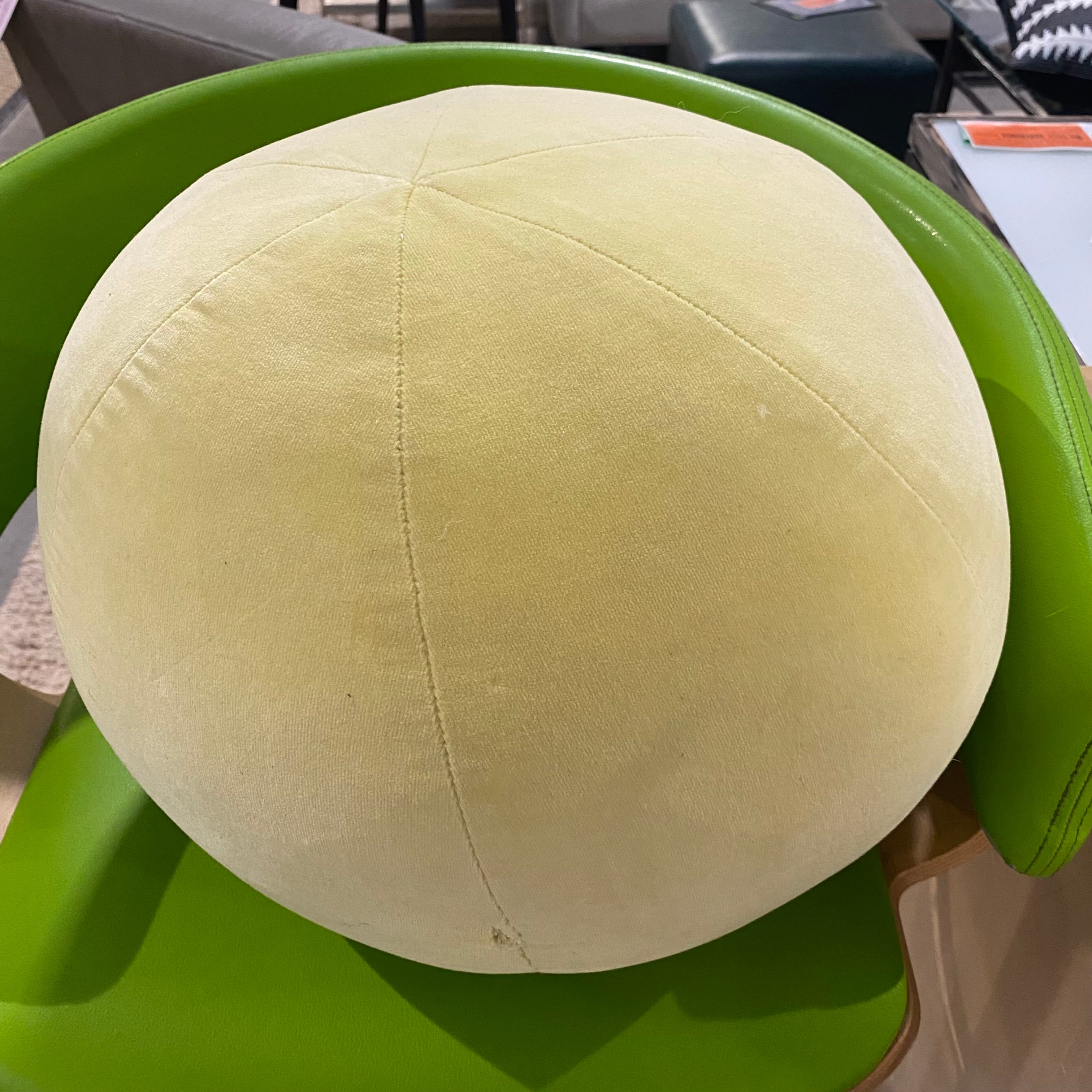 Round Yellow Weighted Pillow 14" Diameter