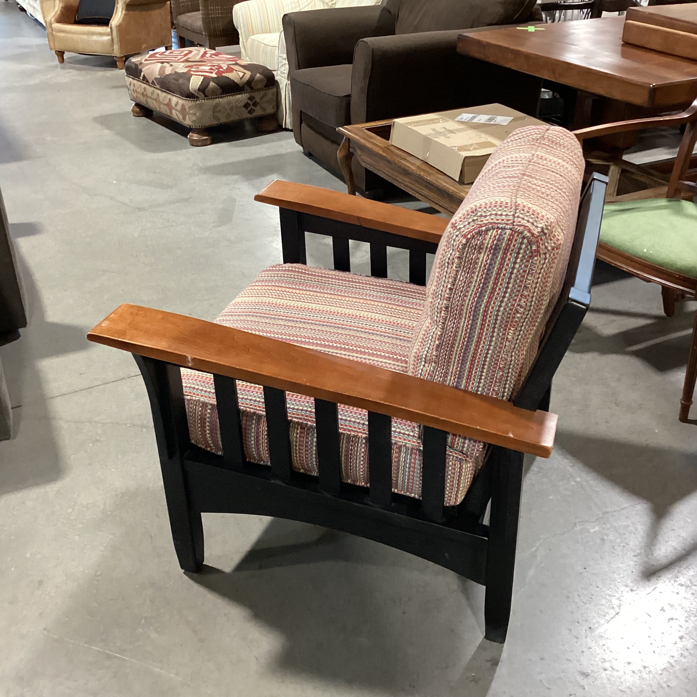 Ethan Allen Multi Woven & Wood Chair 35"x 33"x 29.5"